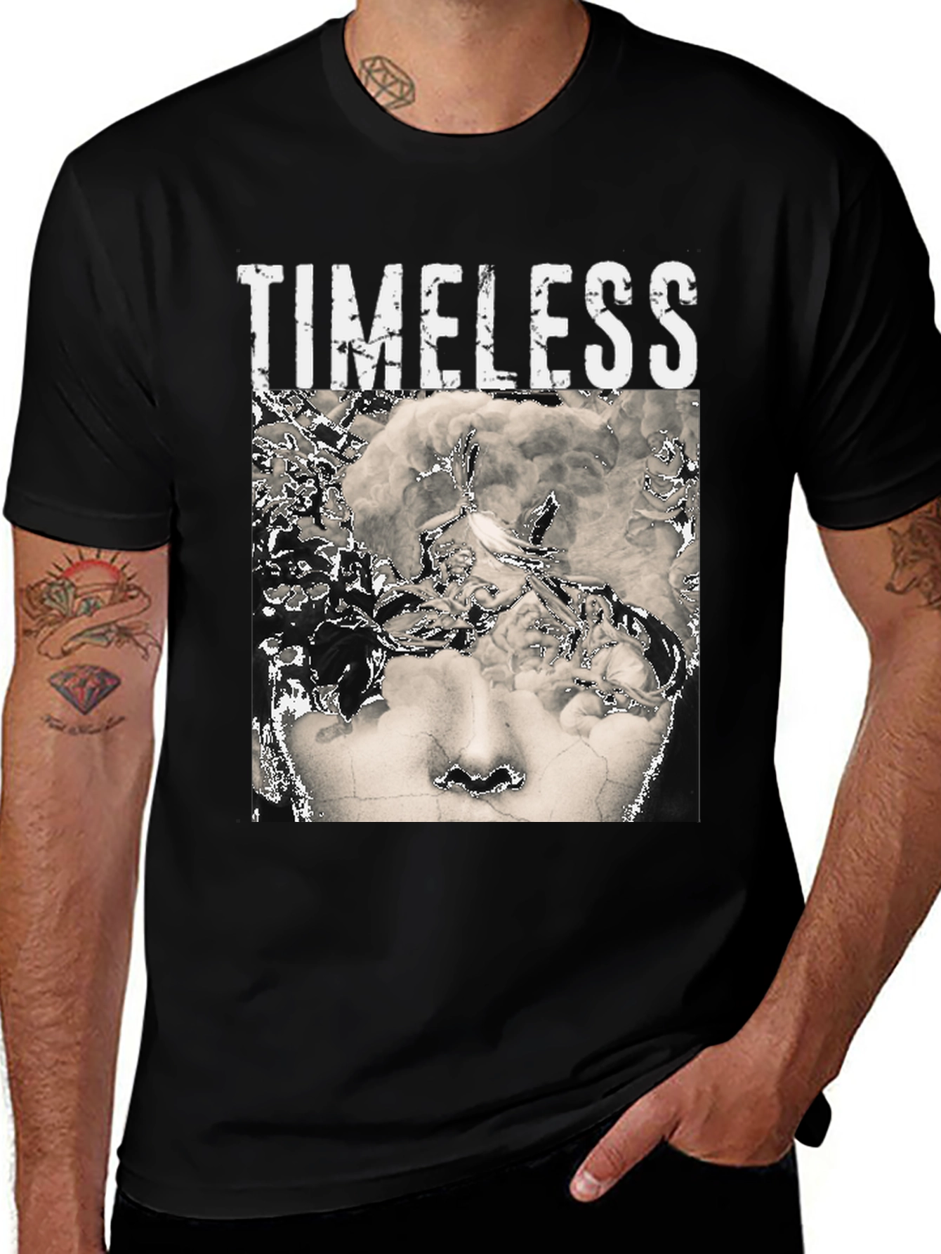 Variant 12 of Timeless Graphic Print Black T-Shirt