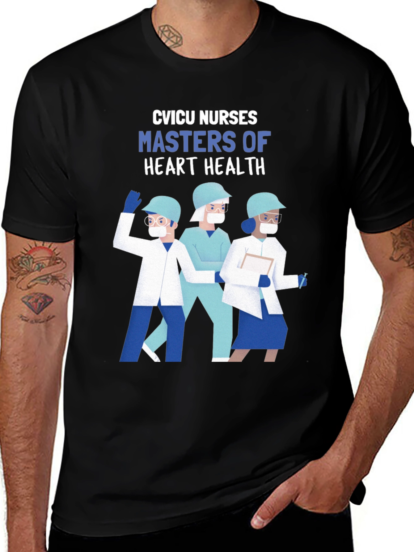 CVICU Nurses Heart Health Graphic Tee