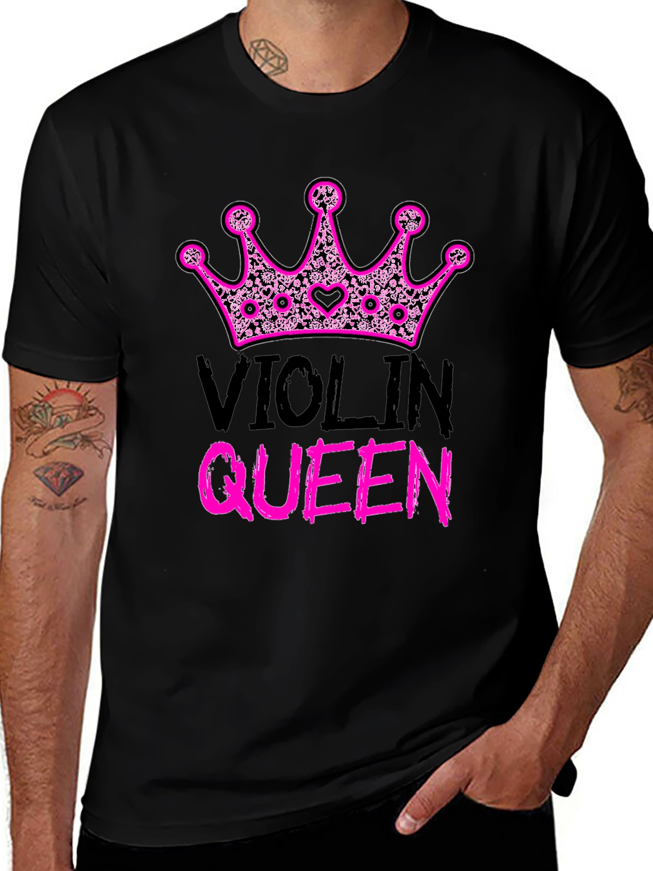 Variant 17 of Violin Queen Graphic T-Shirt - Music Lover Tee
