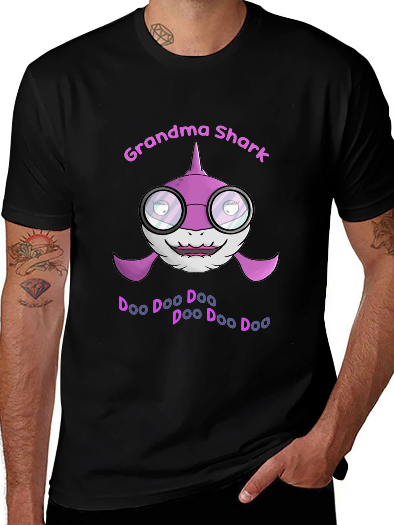 Variant 4 of Grandma Shark Doo Doo T-Shirt