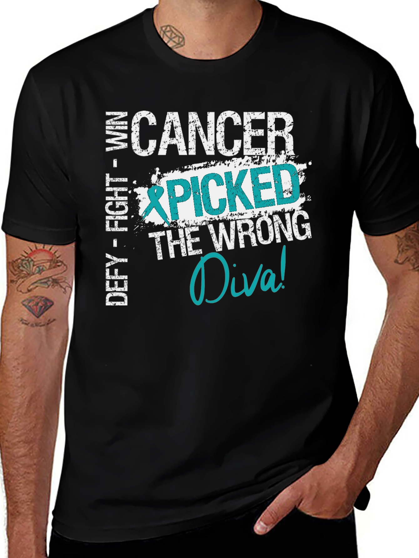 Cancer Picked the Wrong Diva T-Shirt