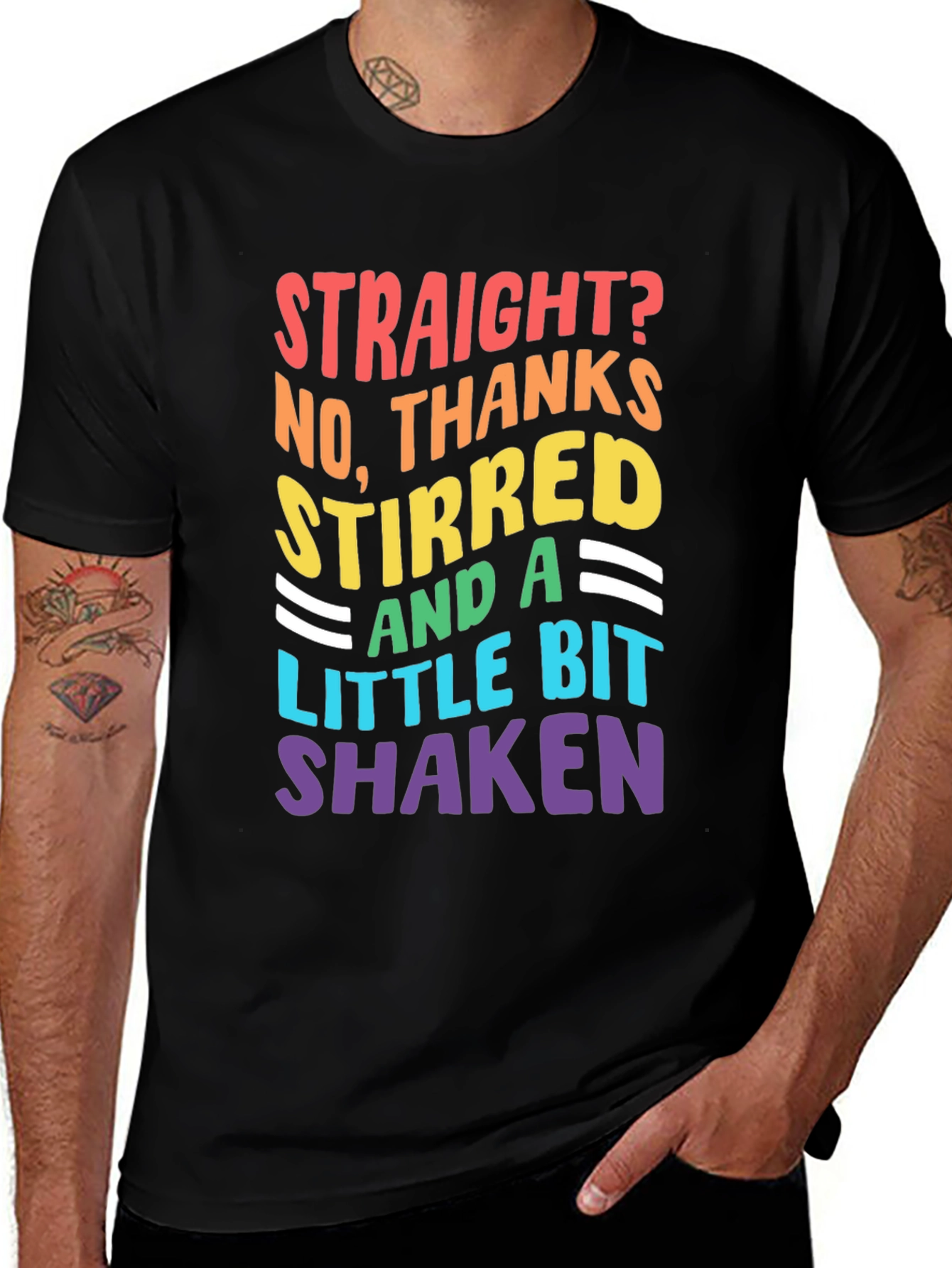 LGBTQ+ Pride 'Stirred & Shaken' Graphic Tee