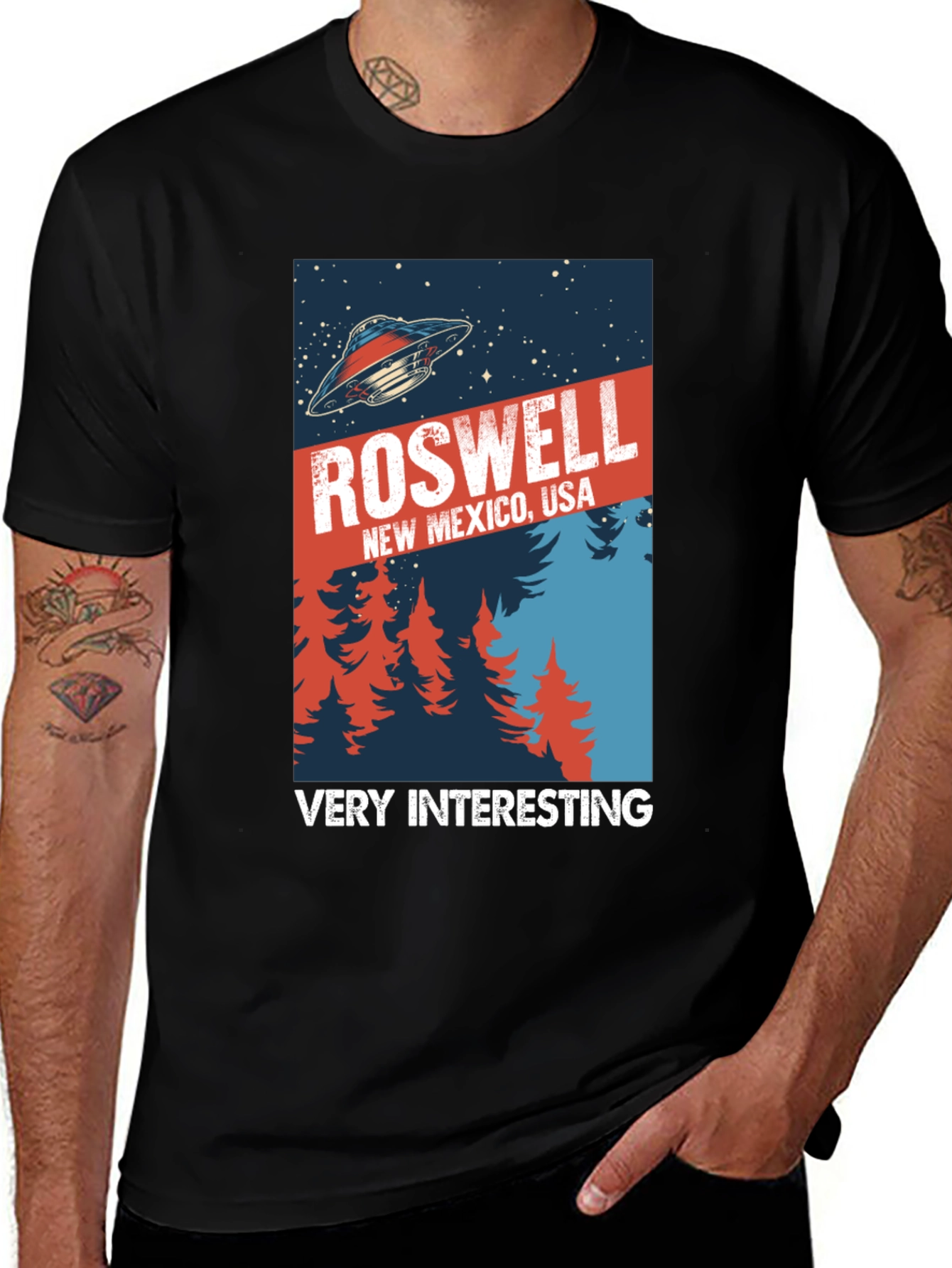 Roswell UFO T-Shirt - Very Interesting Tee