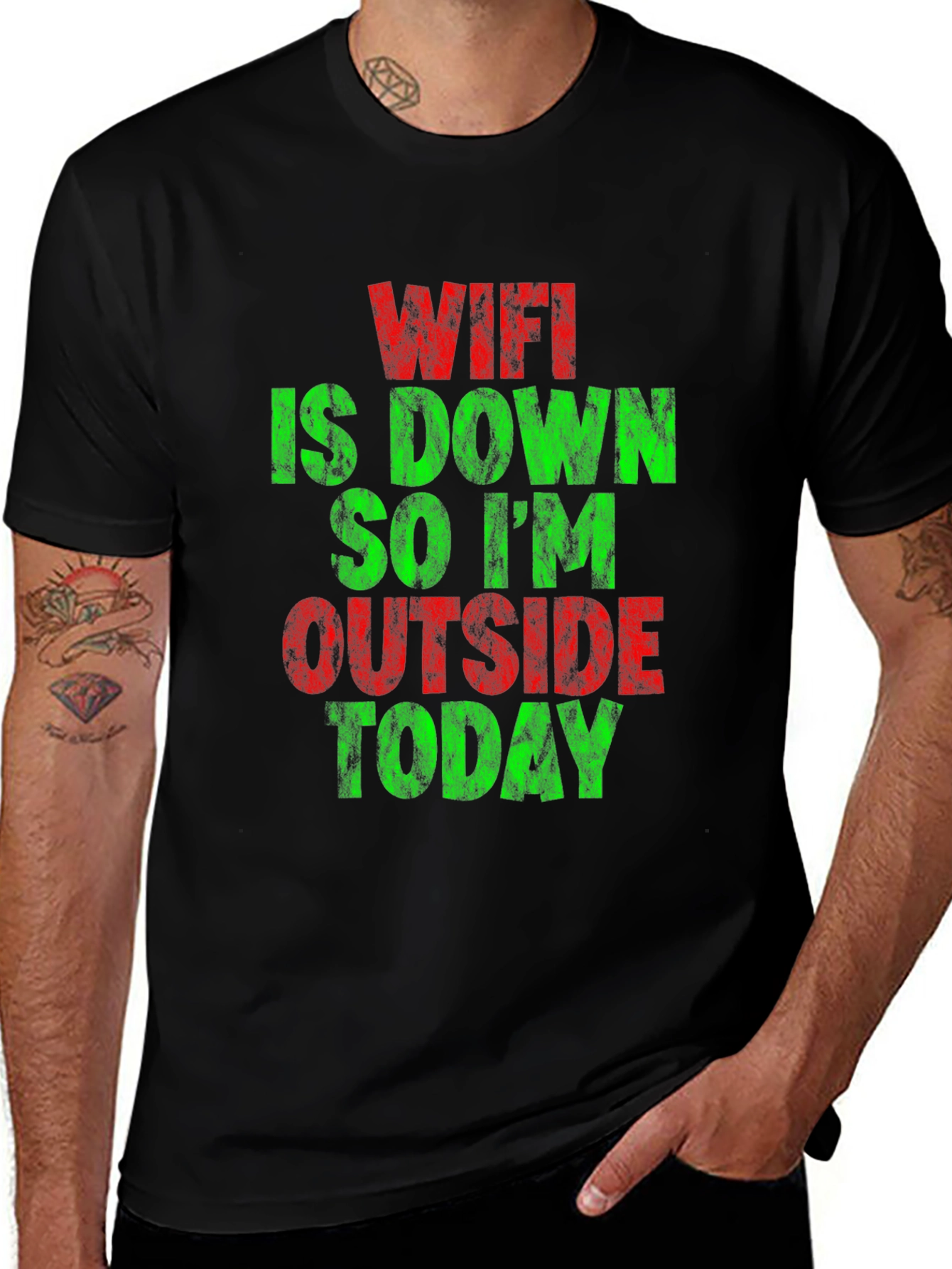 Variant 18 of WiFi is Down Humor T-Shirt