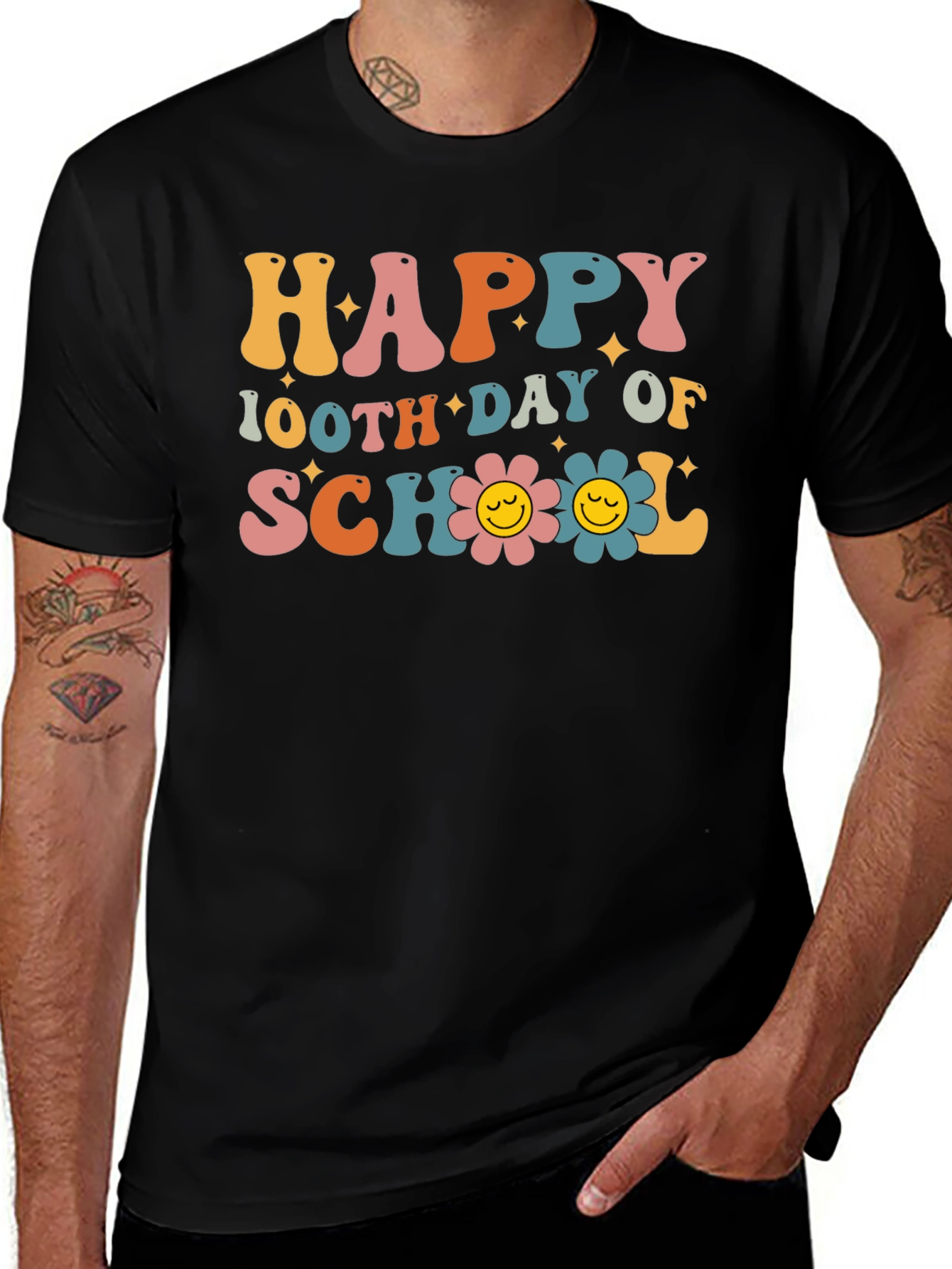Happy 100th Day of School Graphic T-Shirt