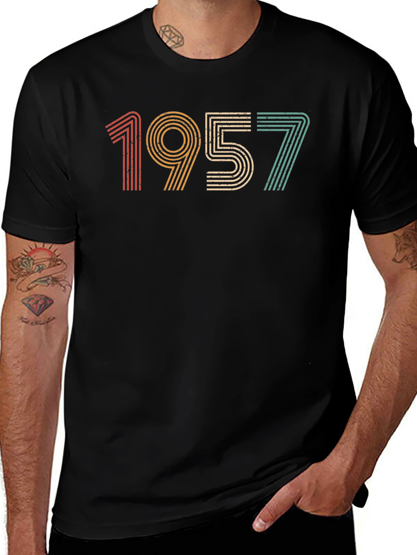 Retro 1957 Graphic Tee - Birthday Year T-Shirt