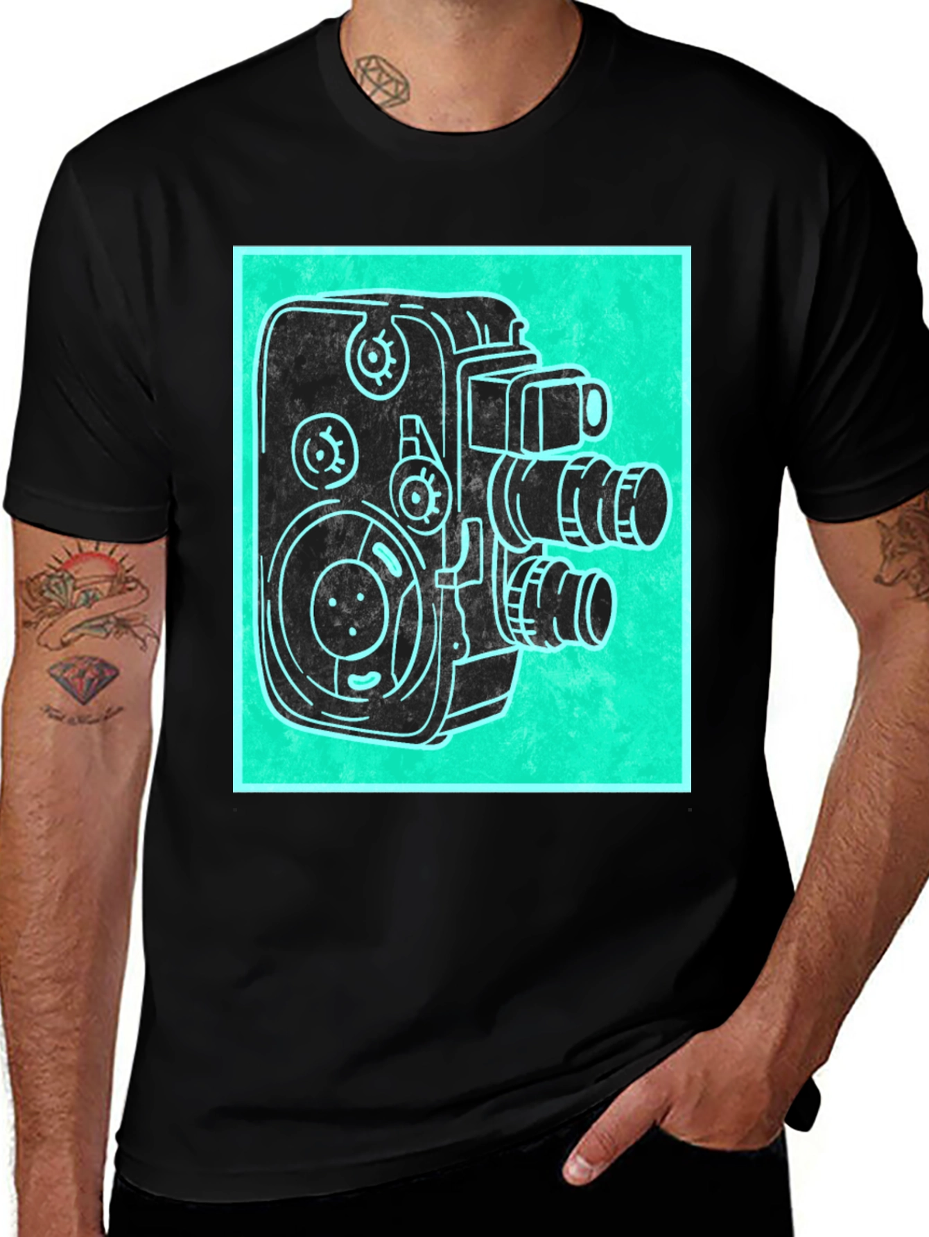 Variant 21 of Retro Camera Graphic Tee - Vintage Style T-Shirt