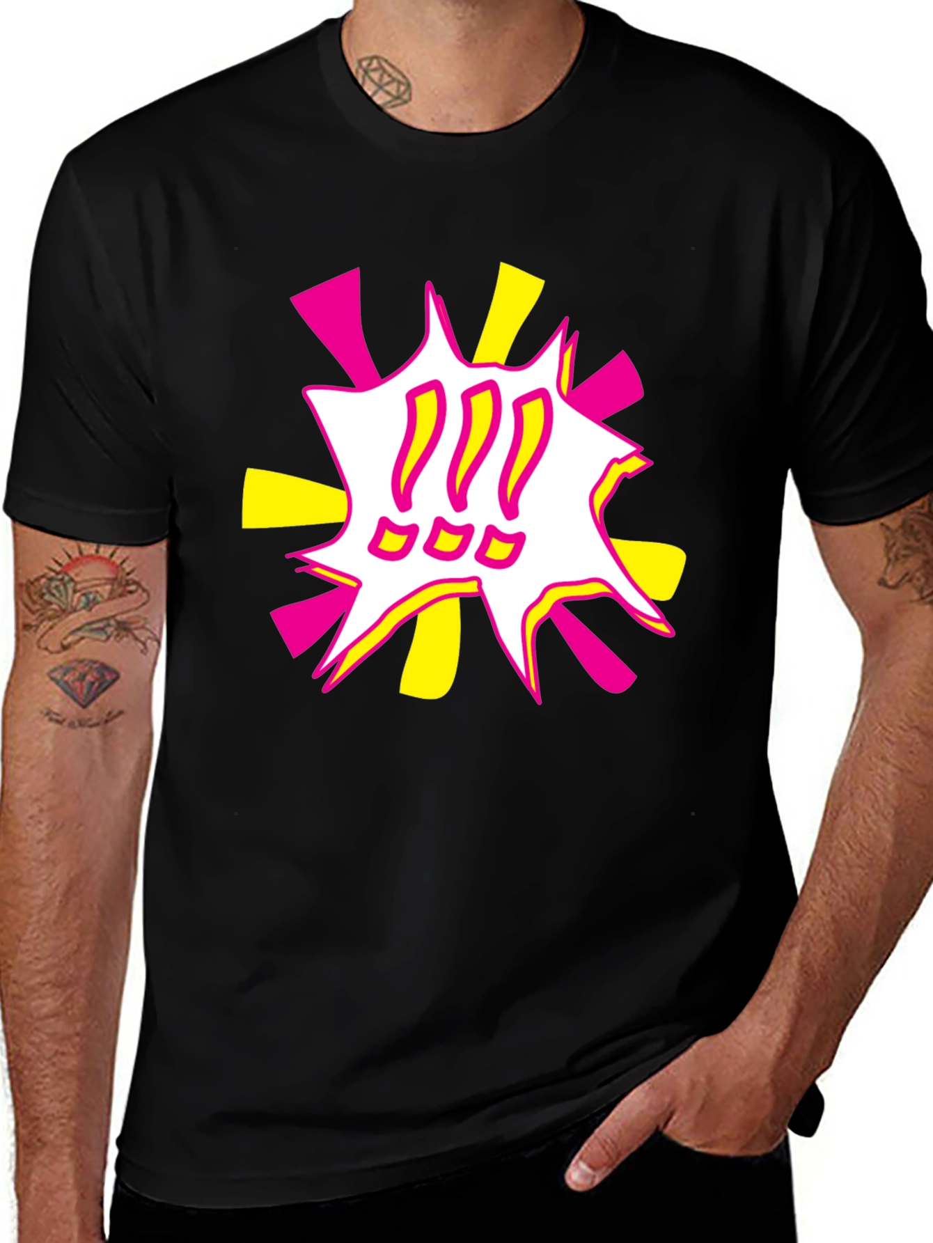 Variant 10 of Bold Graphic Tee - Exclamation Pop Art