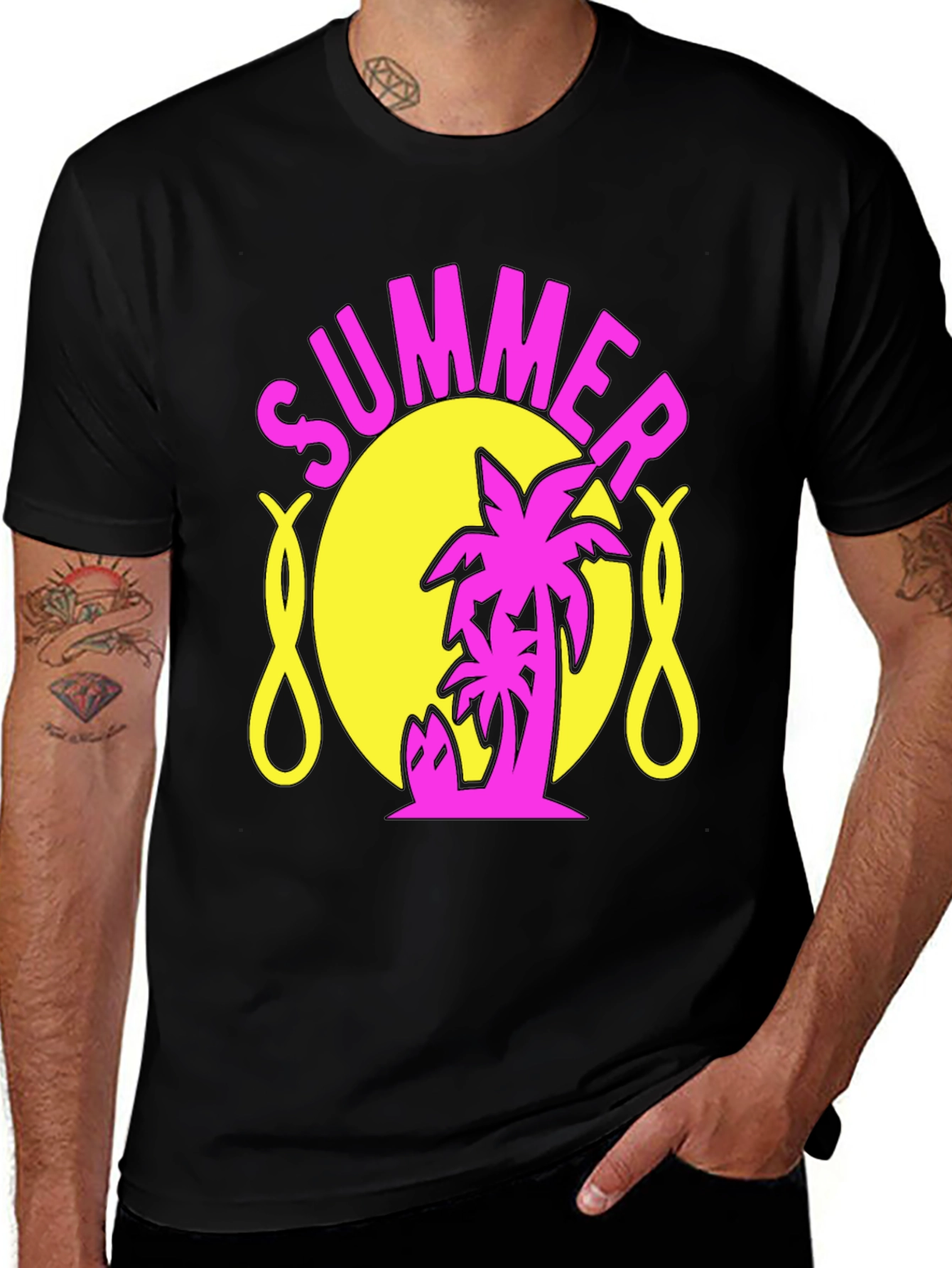 Variant 19 of Summer Palm Graphic T-Shirt