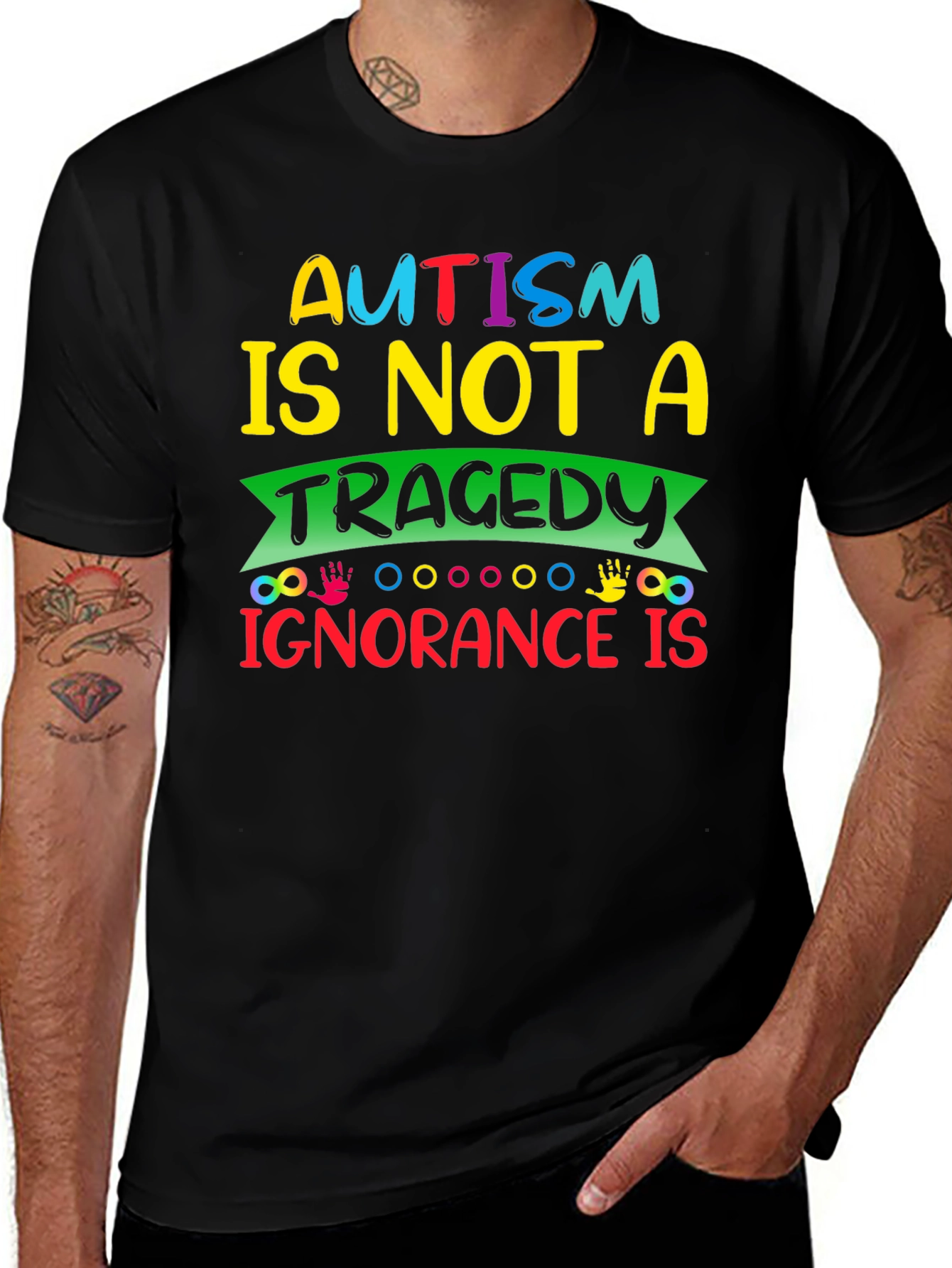 Autism Awareness Graphic Tee - Ignorance is the Tragedy!