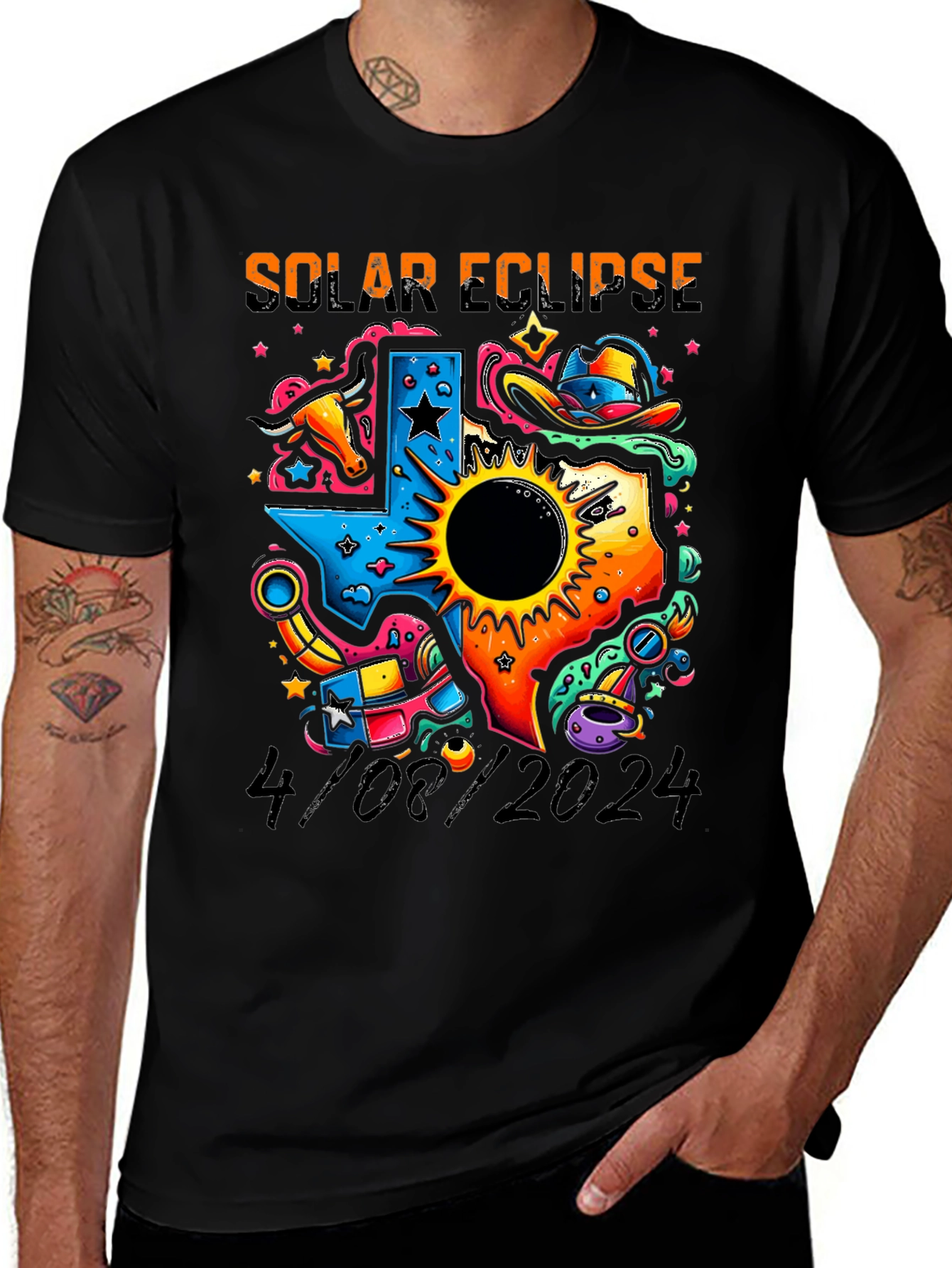Variant 10 of Texas Solar Eclipse 2024 T-Shirt