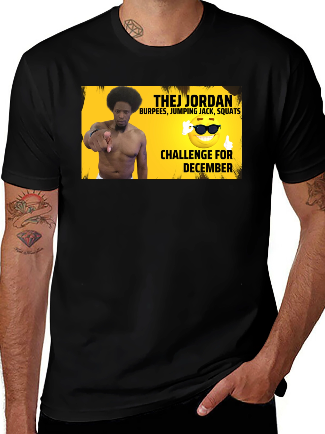 Variant 15 of Thej Jordan December Challenge Black T-Shirt