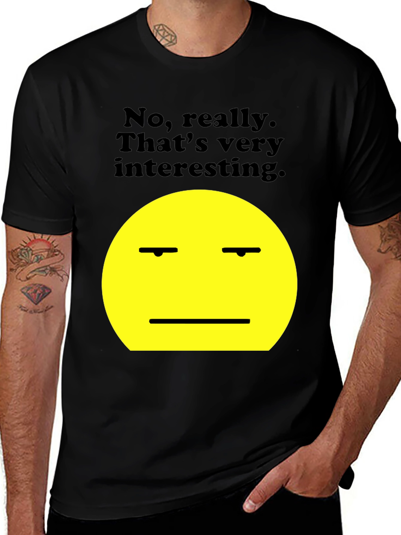 Variant 5 of Sarcastic Emoji Graphic T-Shirt - Funny Novelty Tee