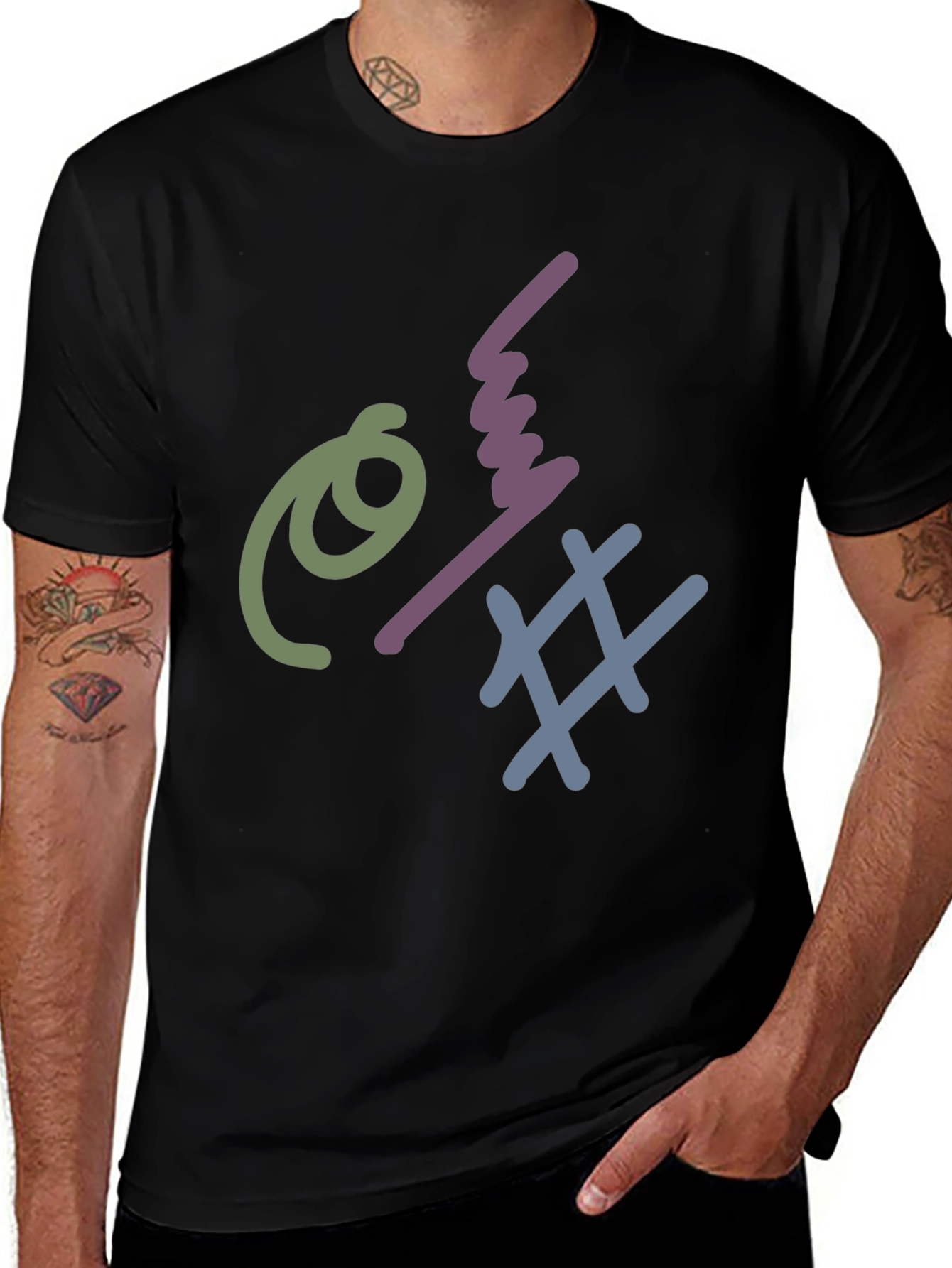 Variant 25 of Abstract Graphic Tee - Trendy Design