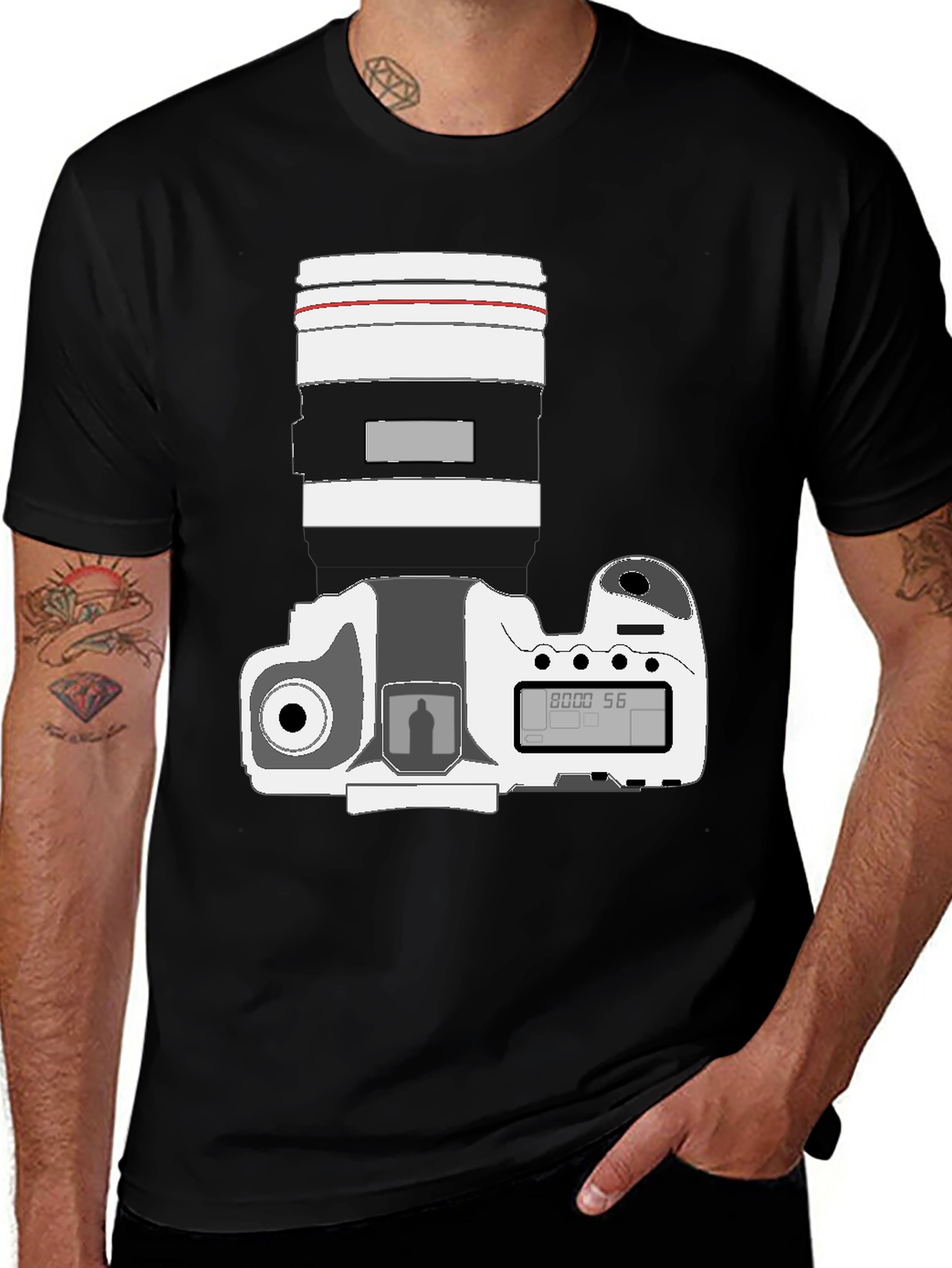 Variant 5 of Photographer's DSLR Camera Graphic Tee
