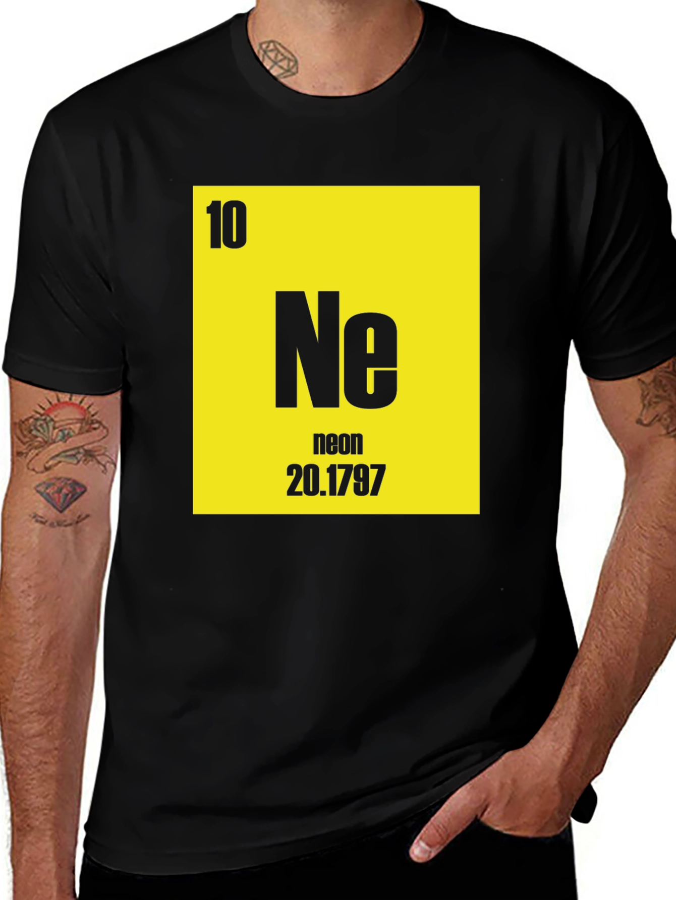 Neon Element Periodic Table T-Shirt
