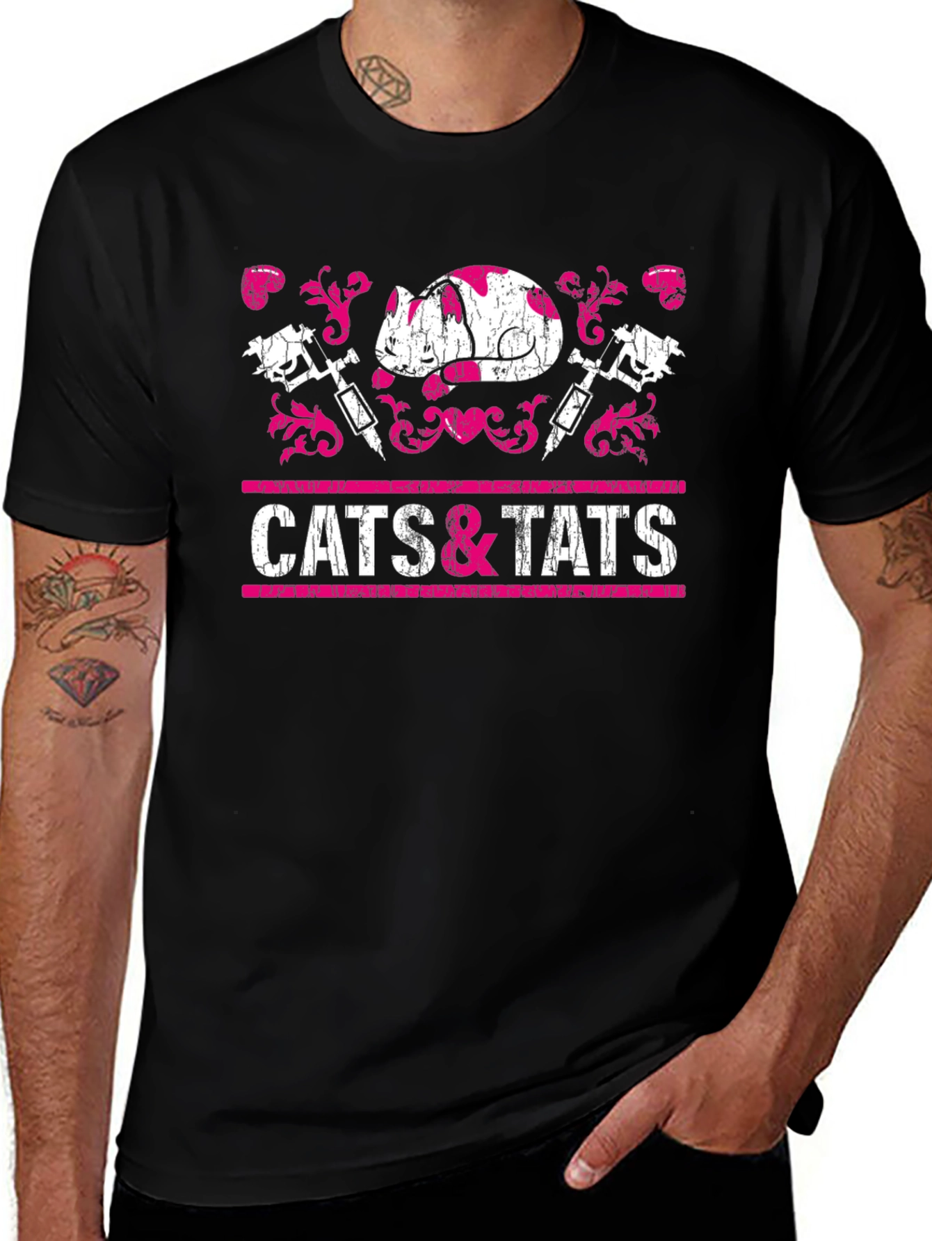 Variant 29 of Cats & Tats Graphic T-Shirt
