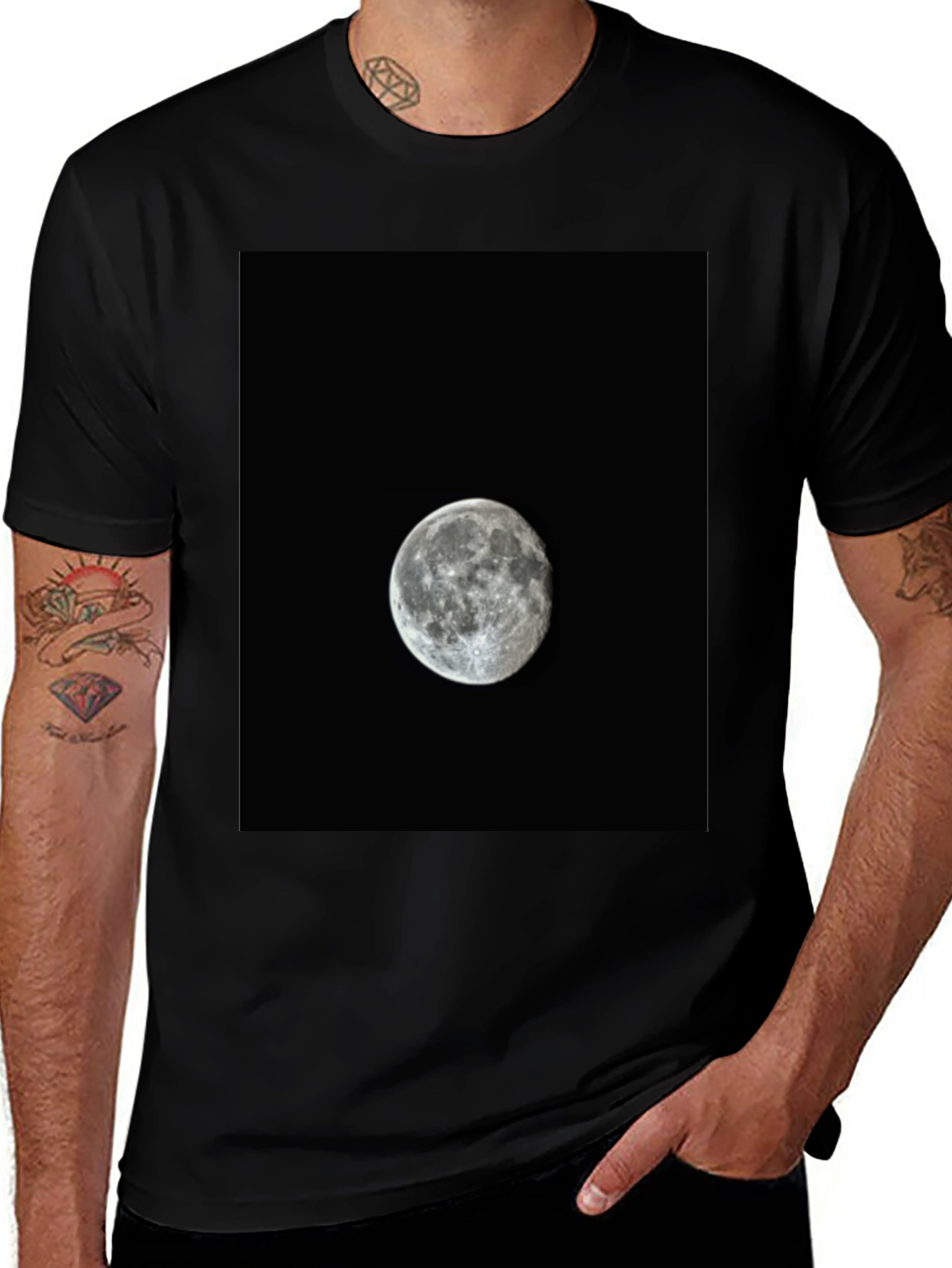 Variant 20 of Lunar Black T-Shirt