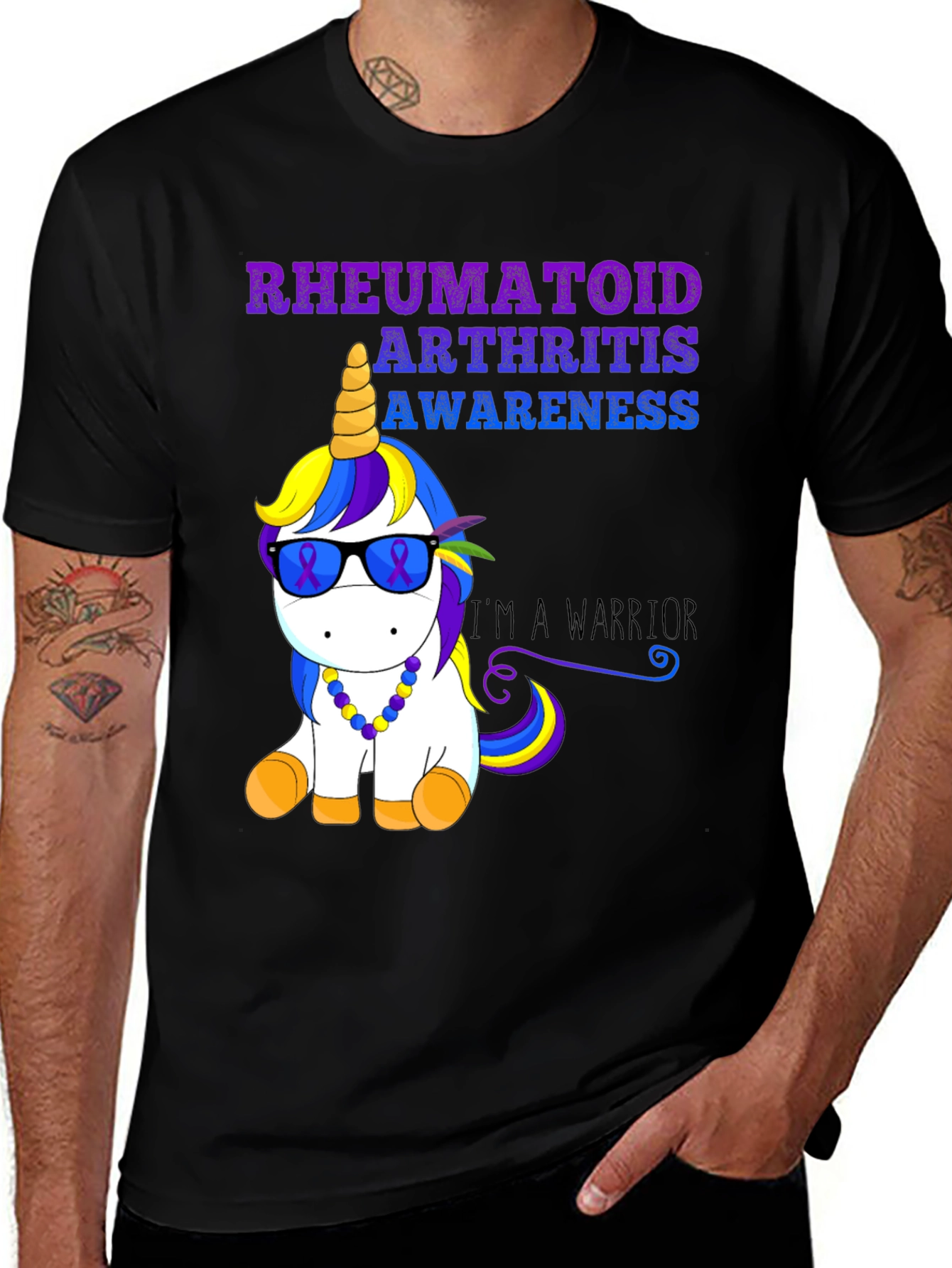Rheumatoid Arthritis Awareness Unicorn T-Shirt