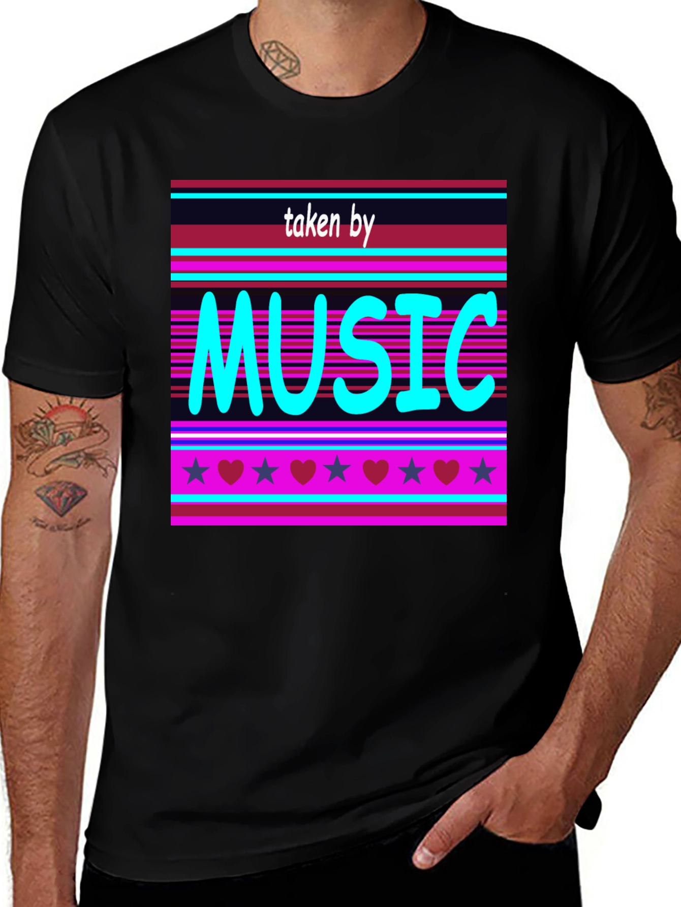Variant 23 of Taken by Music Graphic T-Shirt