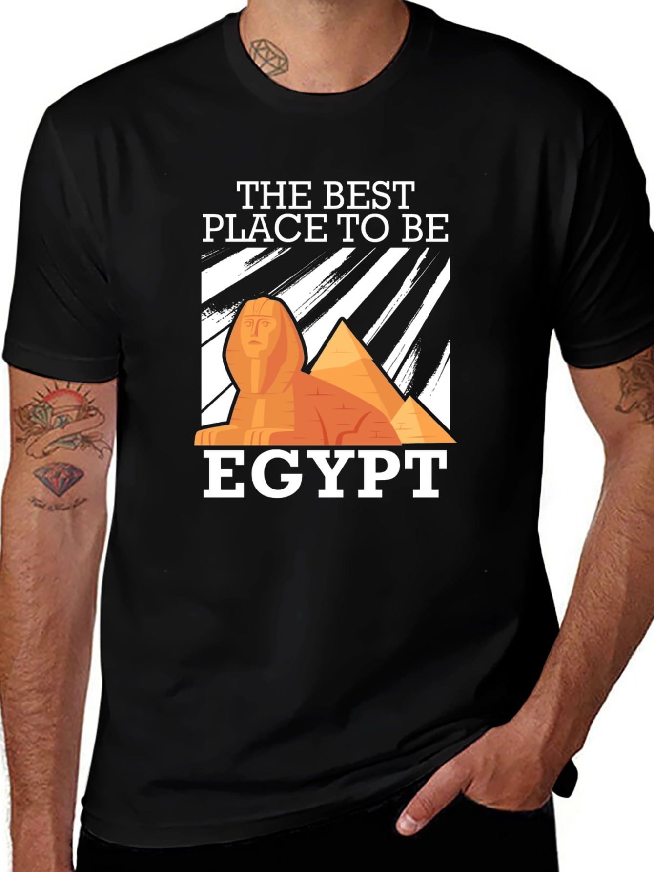 Egypt Sphinx Pyramid Graphic Tee