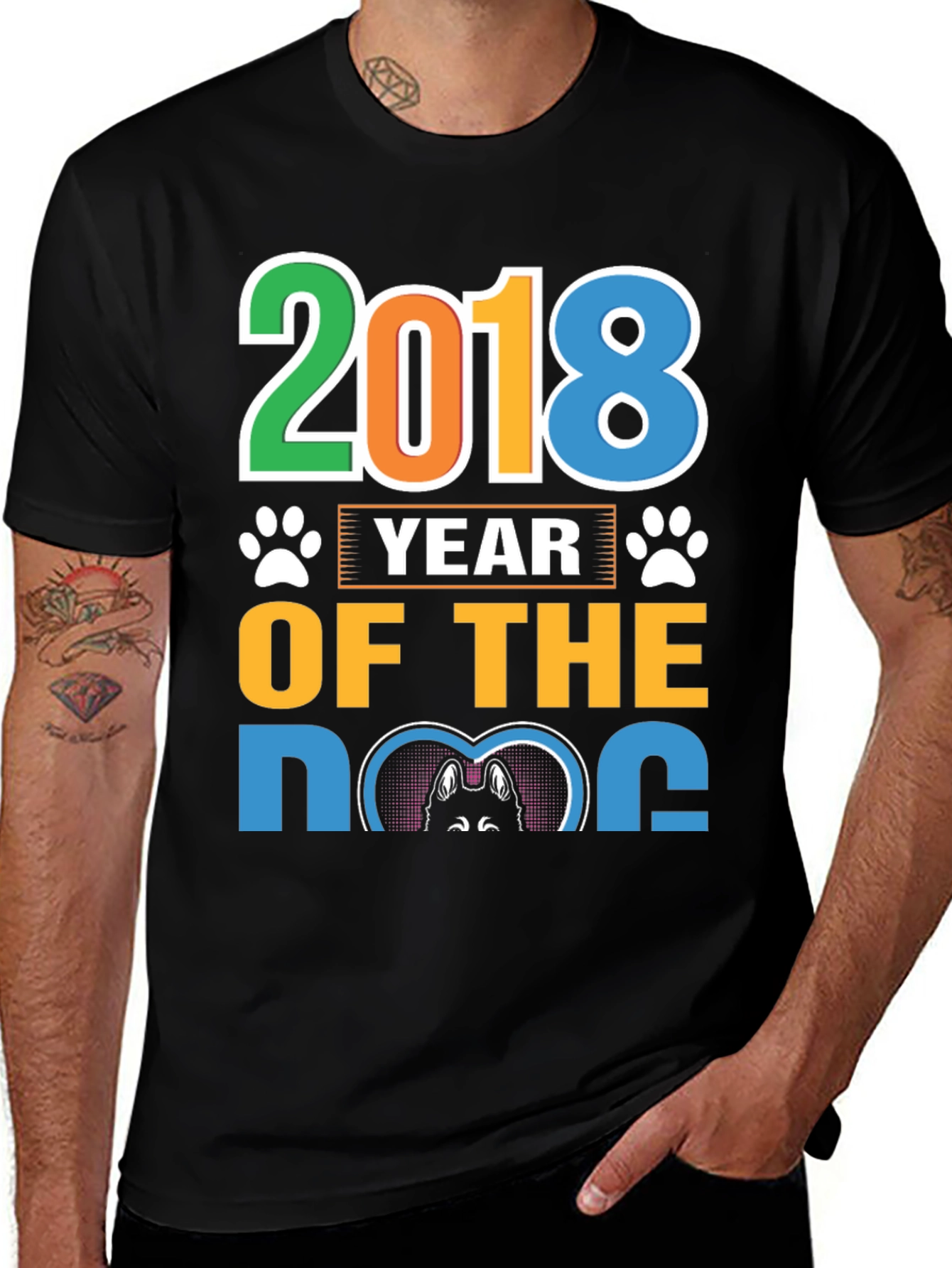 Variant 26 of 2018 Year of the Dog Graphic Tee