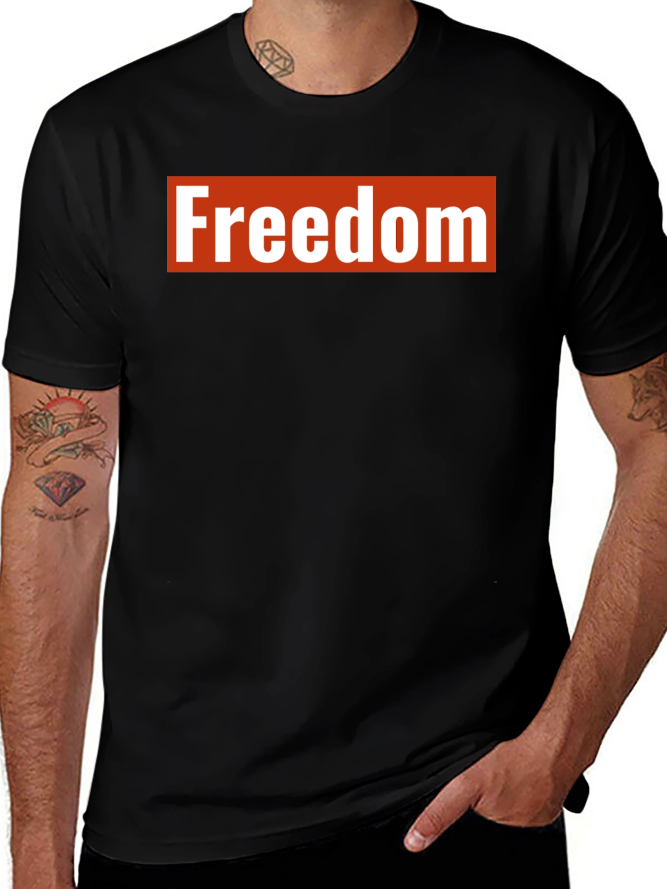 Variant 13 of Freedom Graphic T-Shirt - Classic Box Logo Tee