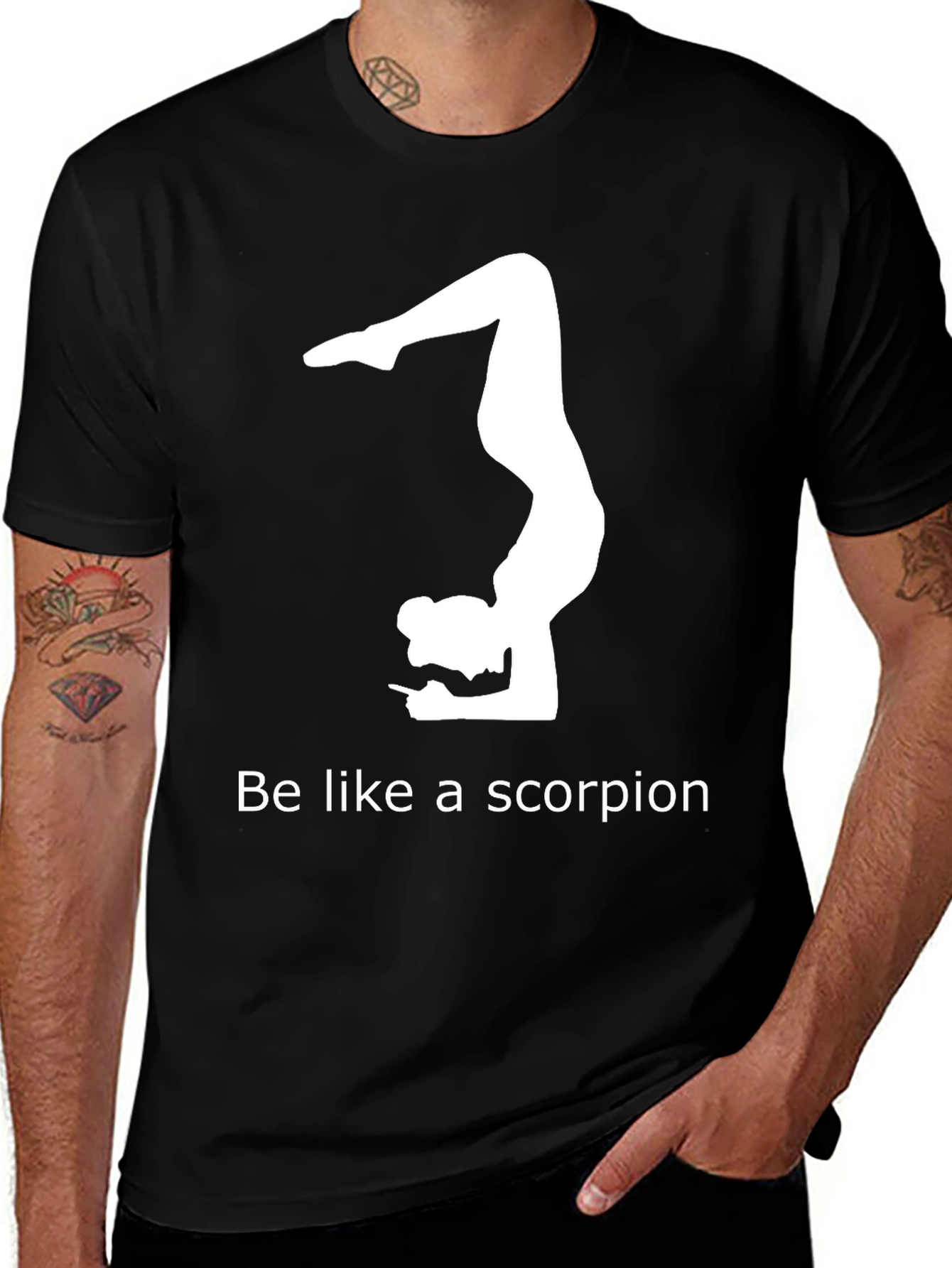 Variant 5 of Yoga Scorpion Pose Graphic T-Shirt