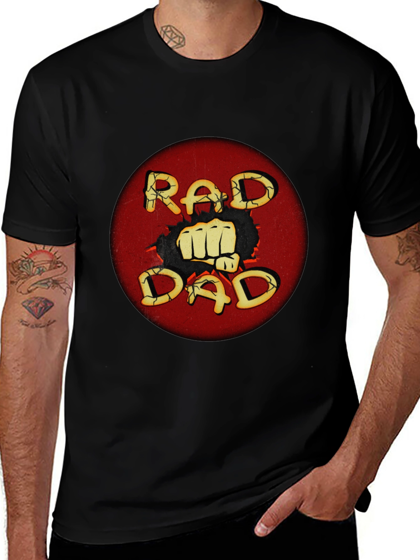 Rad Dad T-Shirt - Graphic Tee for Cool Fathers