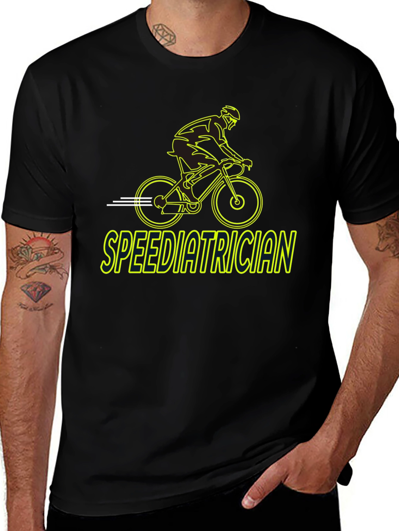 Variant 27 of Speediatrician T-Shirt - Cycling Pediatrician Tee