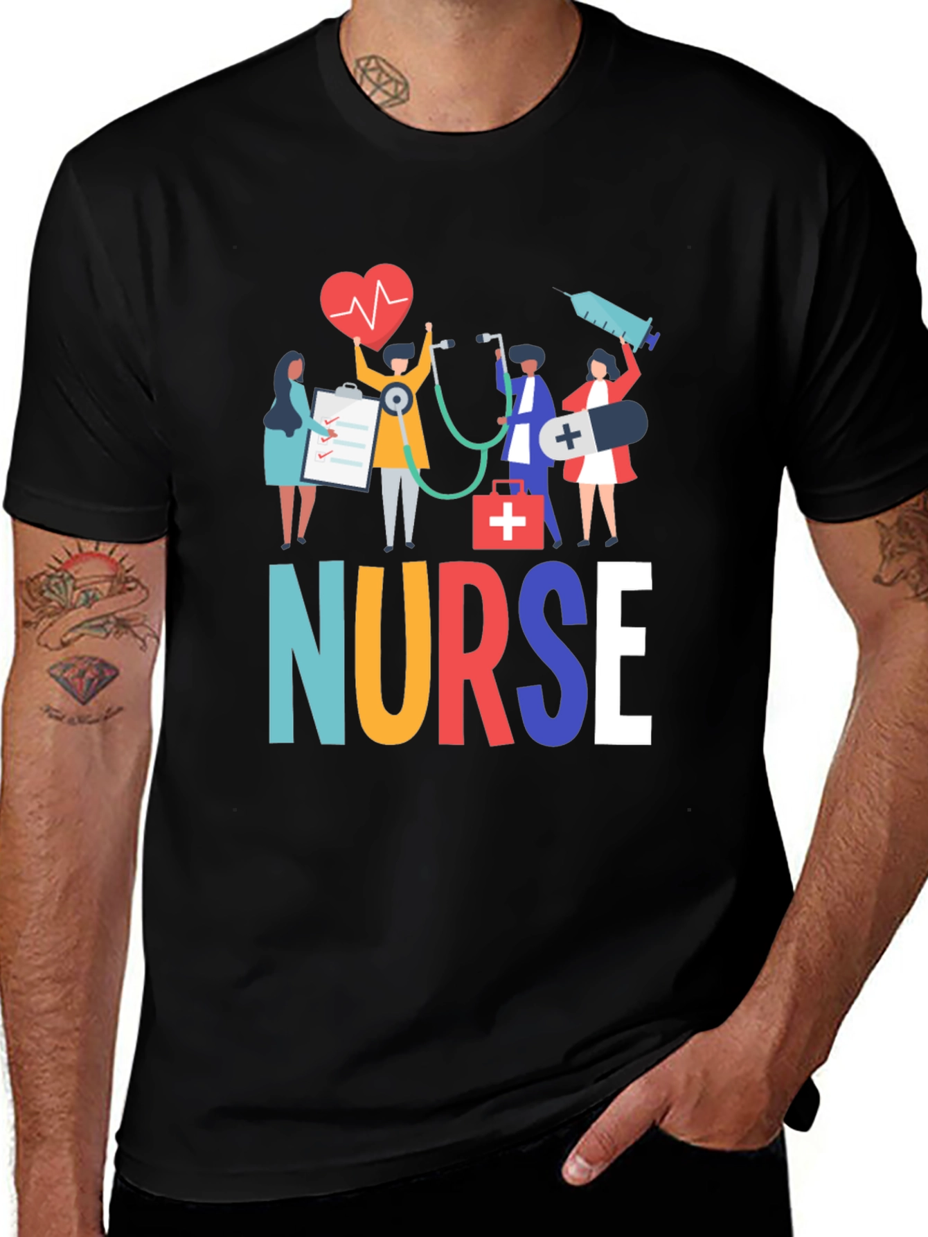 Nurse Graphic Tee - Medical Hero T-Shirt