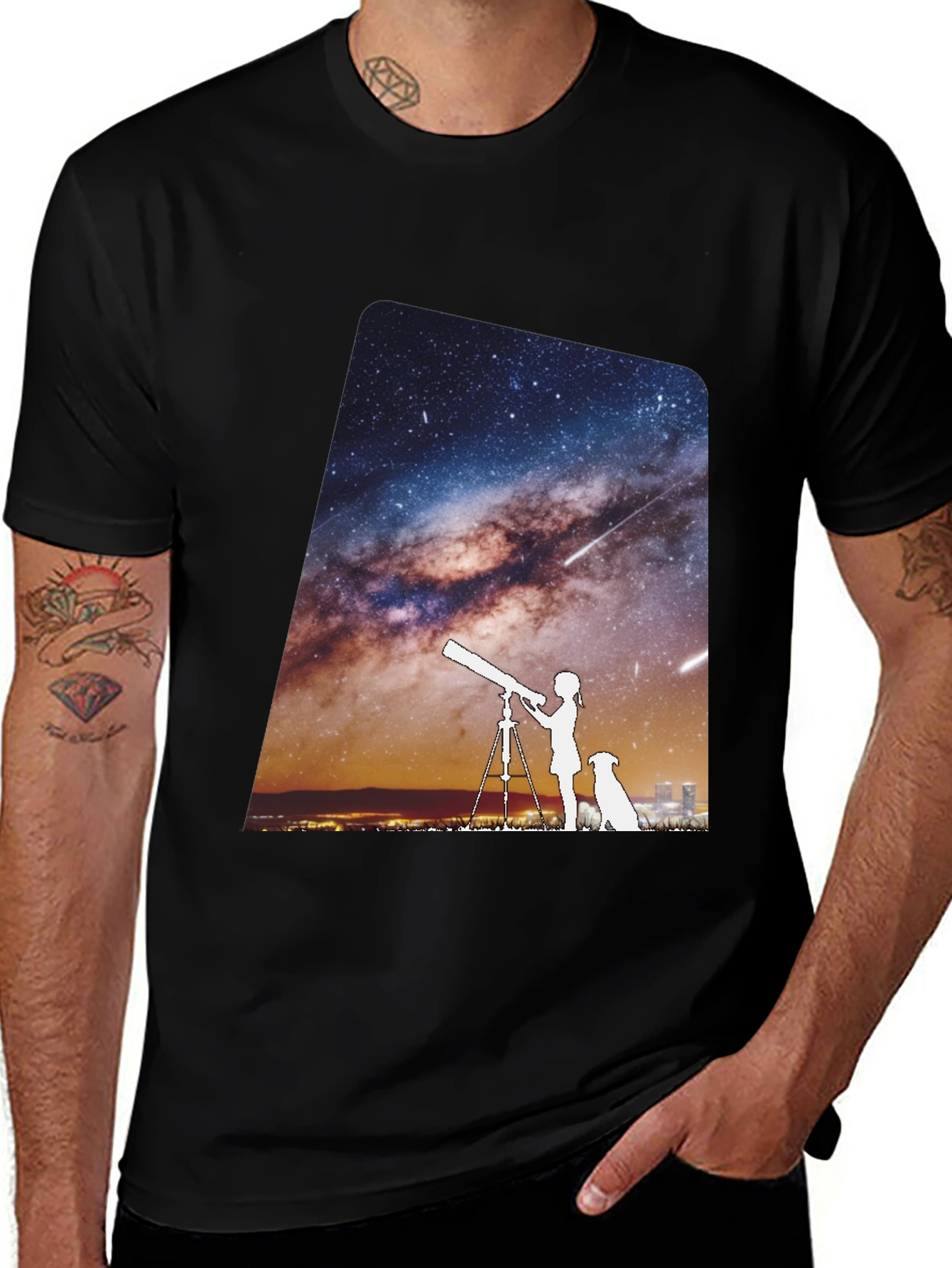 Variant 25 of Starry Night Tee - Unisex Premium Cotton T-Shirt