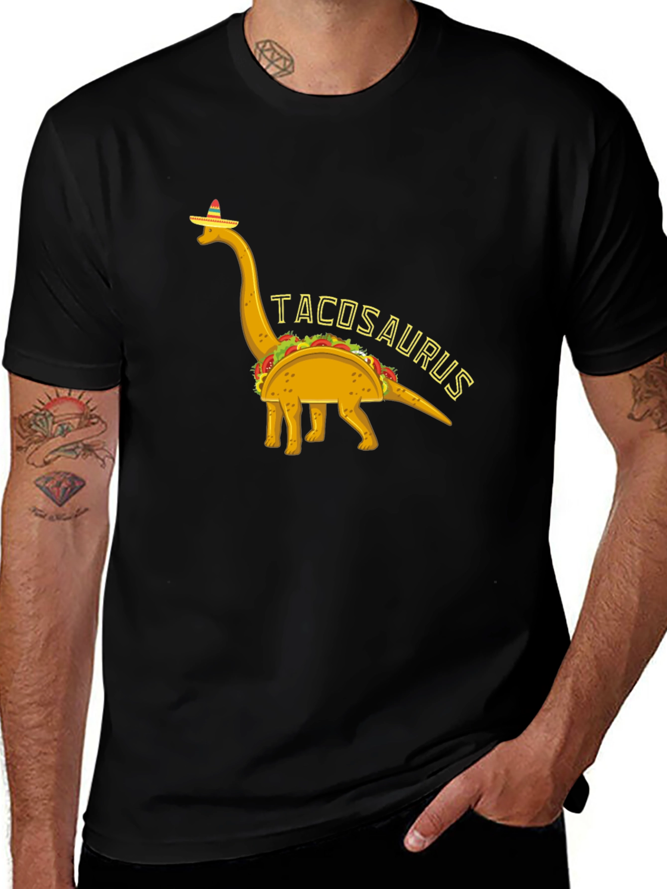 Variant 7 of Tacosaurus Funny Graphic T-Shirt