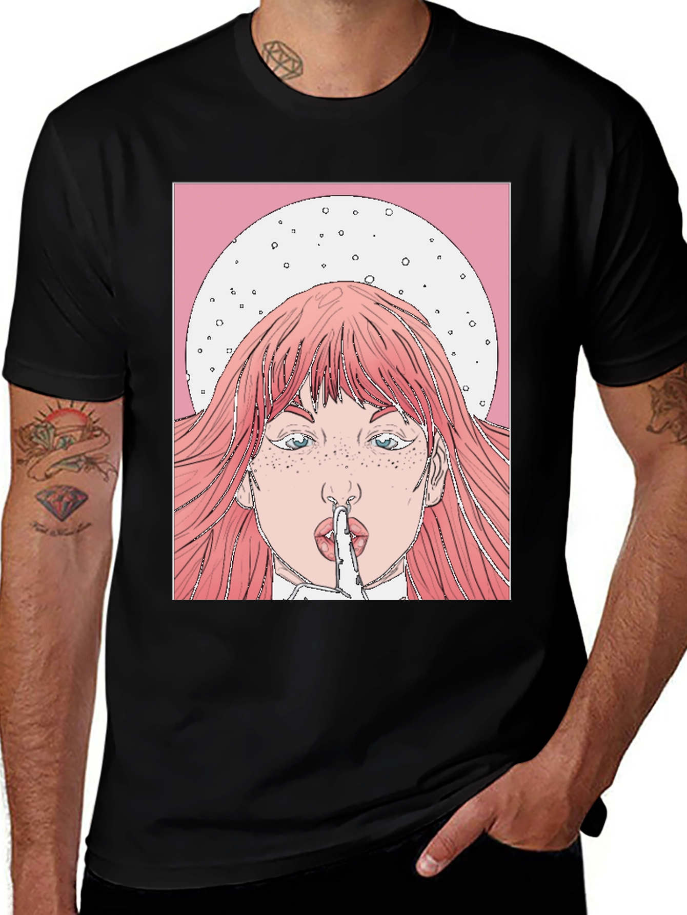 Shhh! Graphic Tee - Trendy Statement Shirt