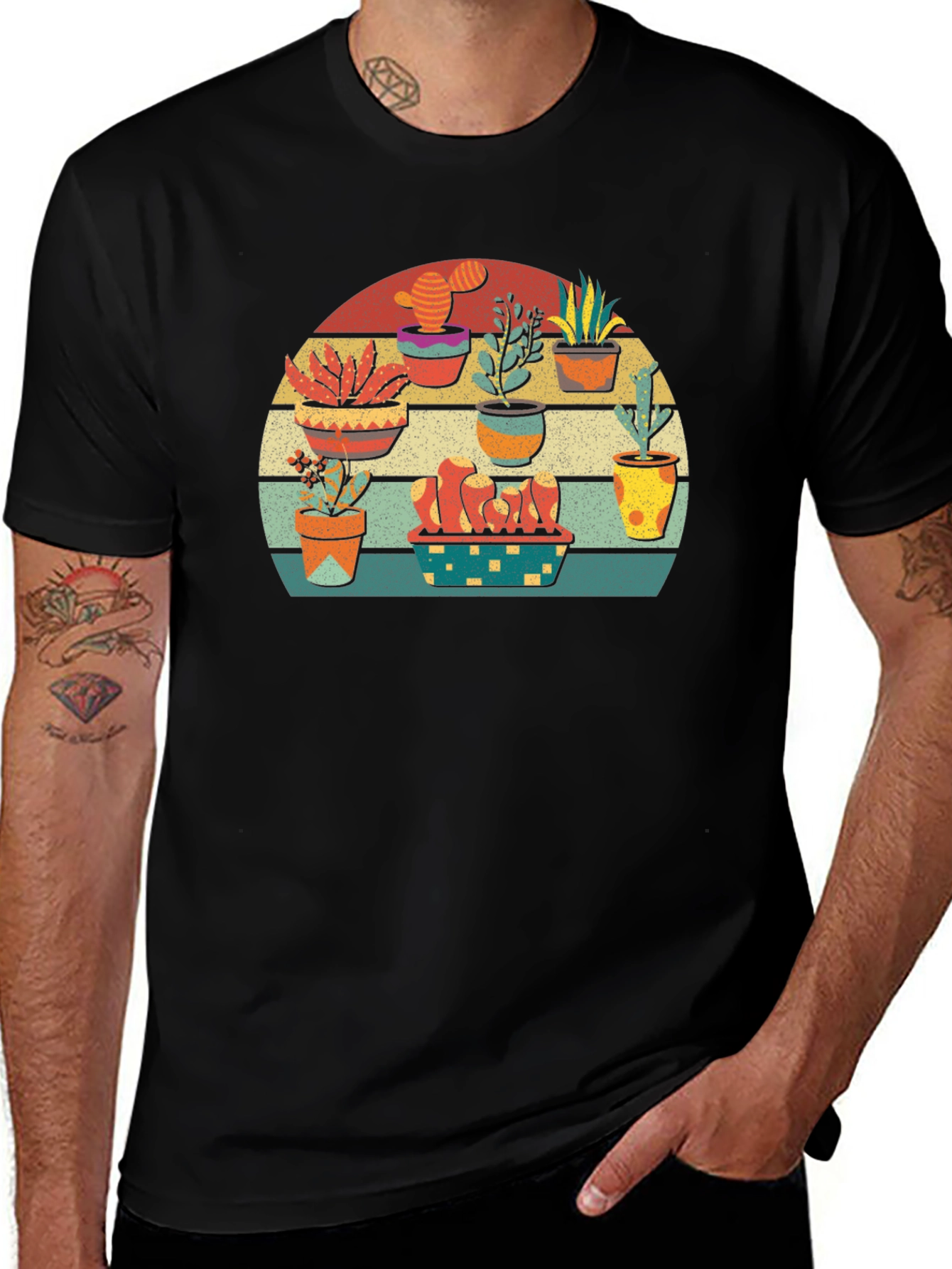Variant 14 of Retro Cactus T-Shirt