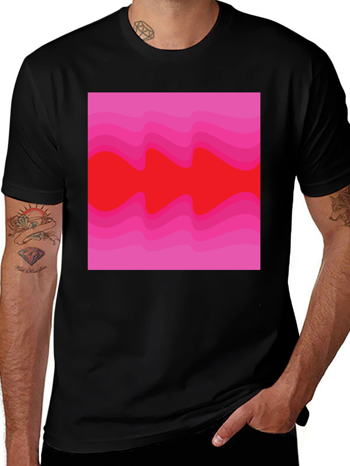 Variant 17 of Retro Wave Graphic T-Shirt - Bold Style