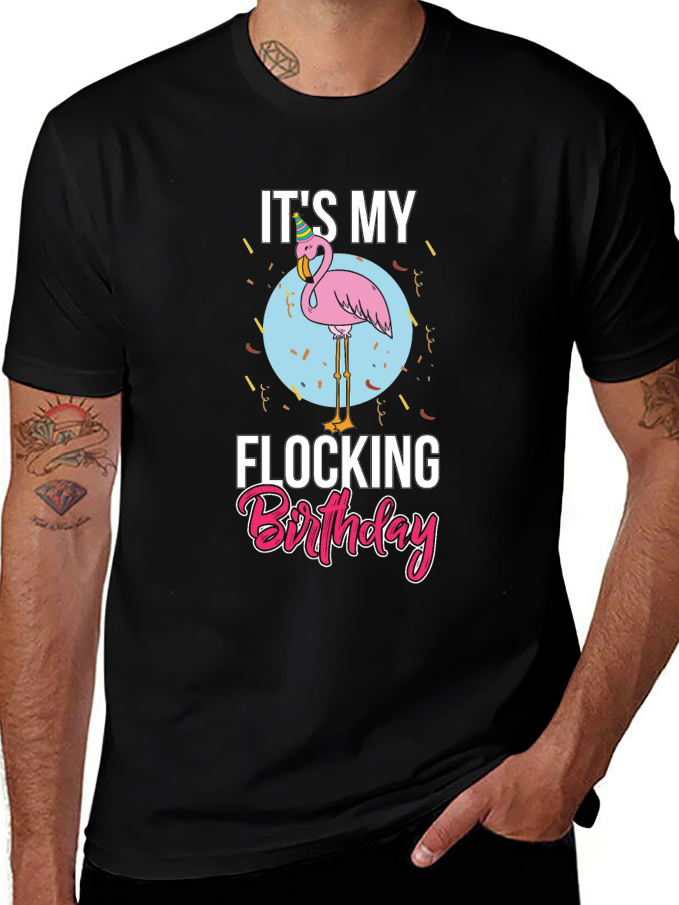 Variant 3 of It's My Flocking Birthday T-Shirt