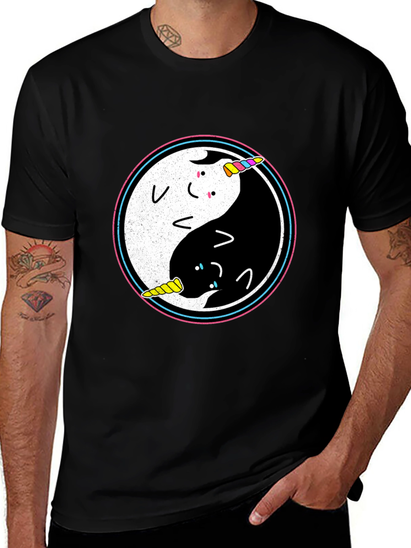 Variant 5 of Yin Yang Unicorn T-Shirt