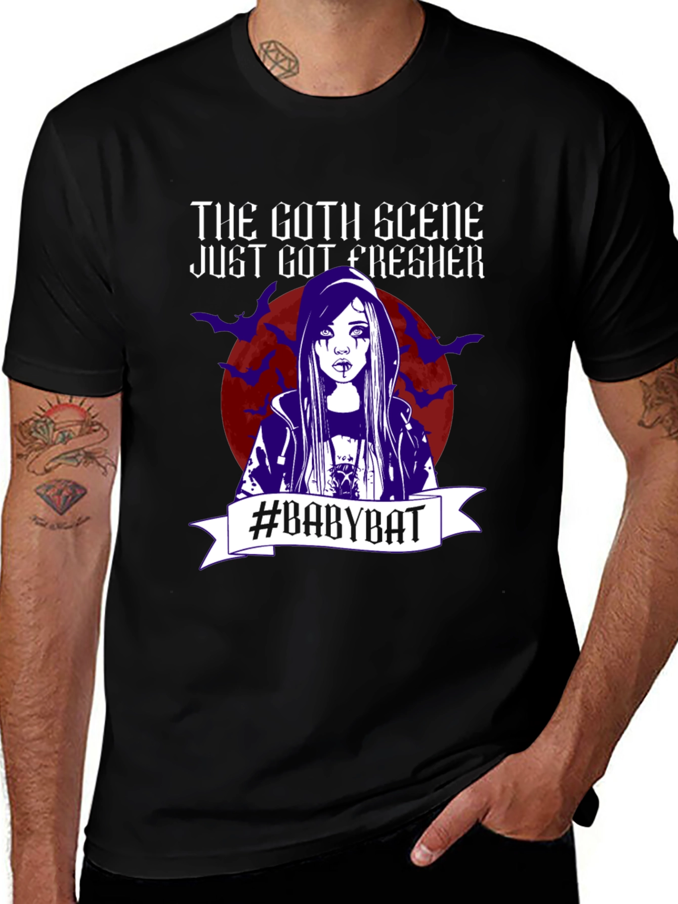 Variant 6 of The Goth Scene T-Shirt - Babybat Graphic Tee