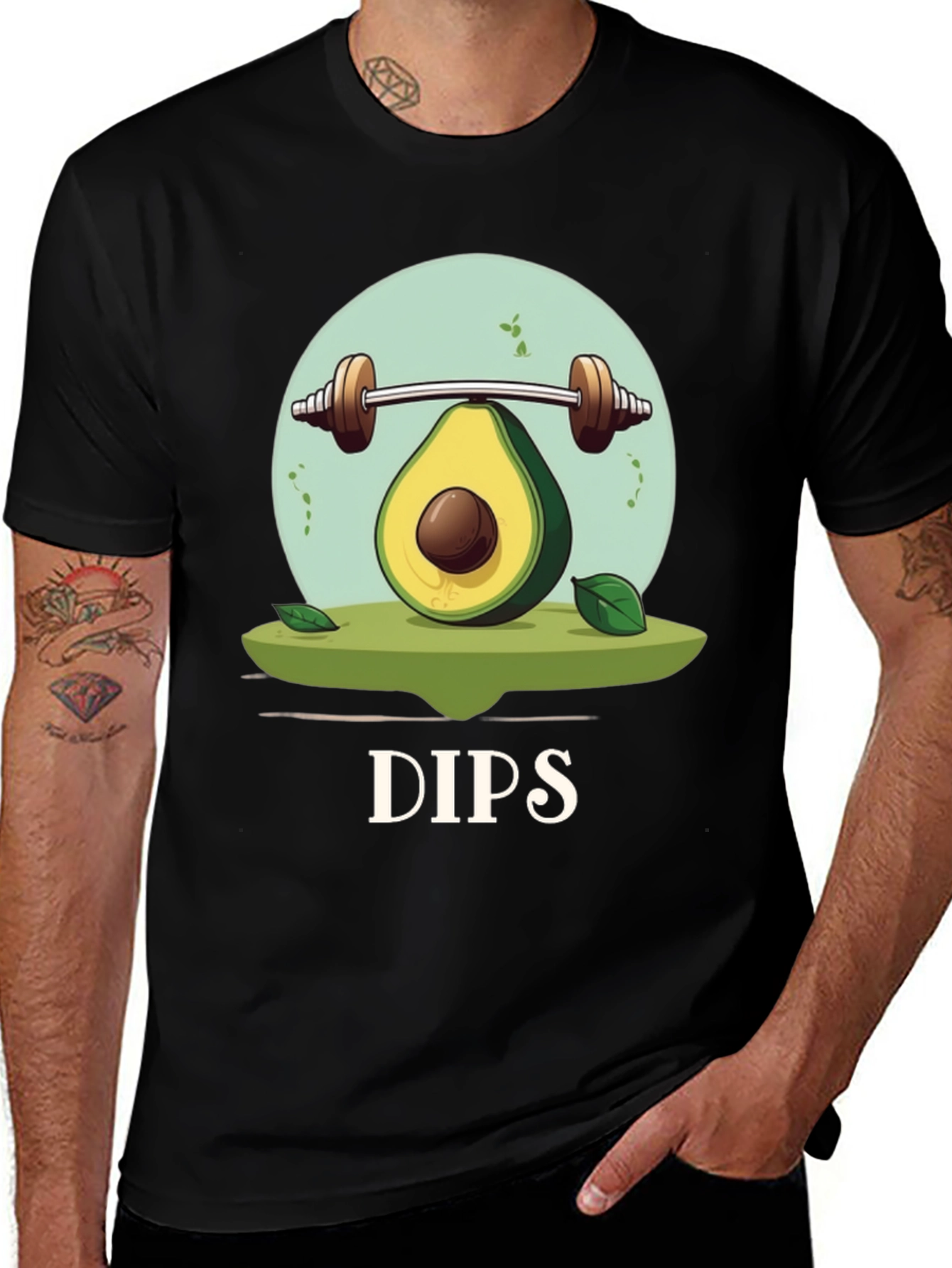Variant 17 of Avocado Dips Workout T-Shirt