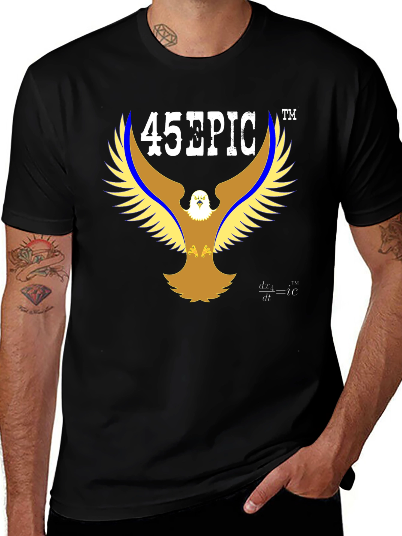 Variant 20 of 45 EPIC Eagle Graphic T-Shirt - Black