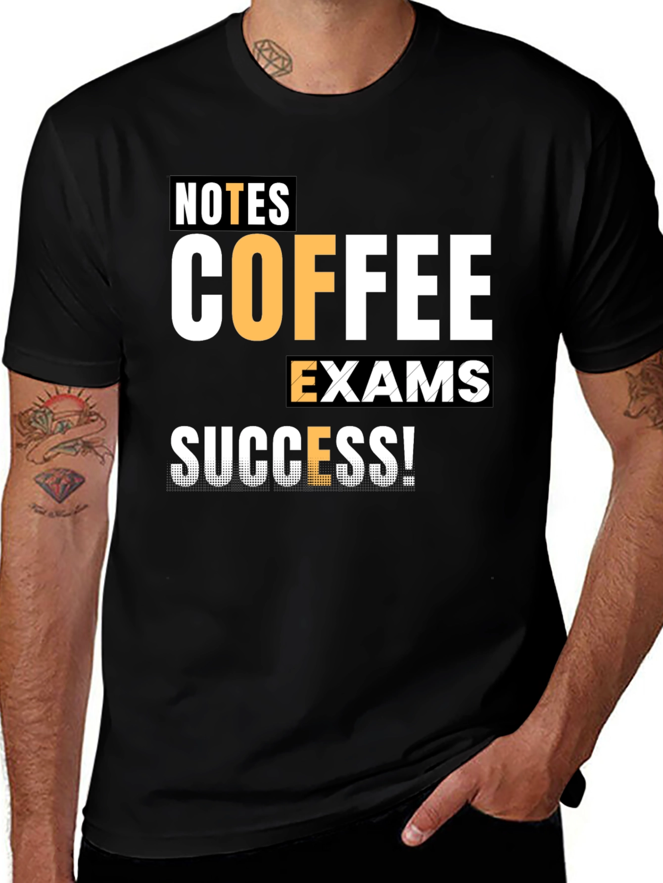 Notes Coffee Exams Success! T-Shirt
