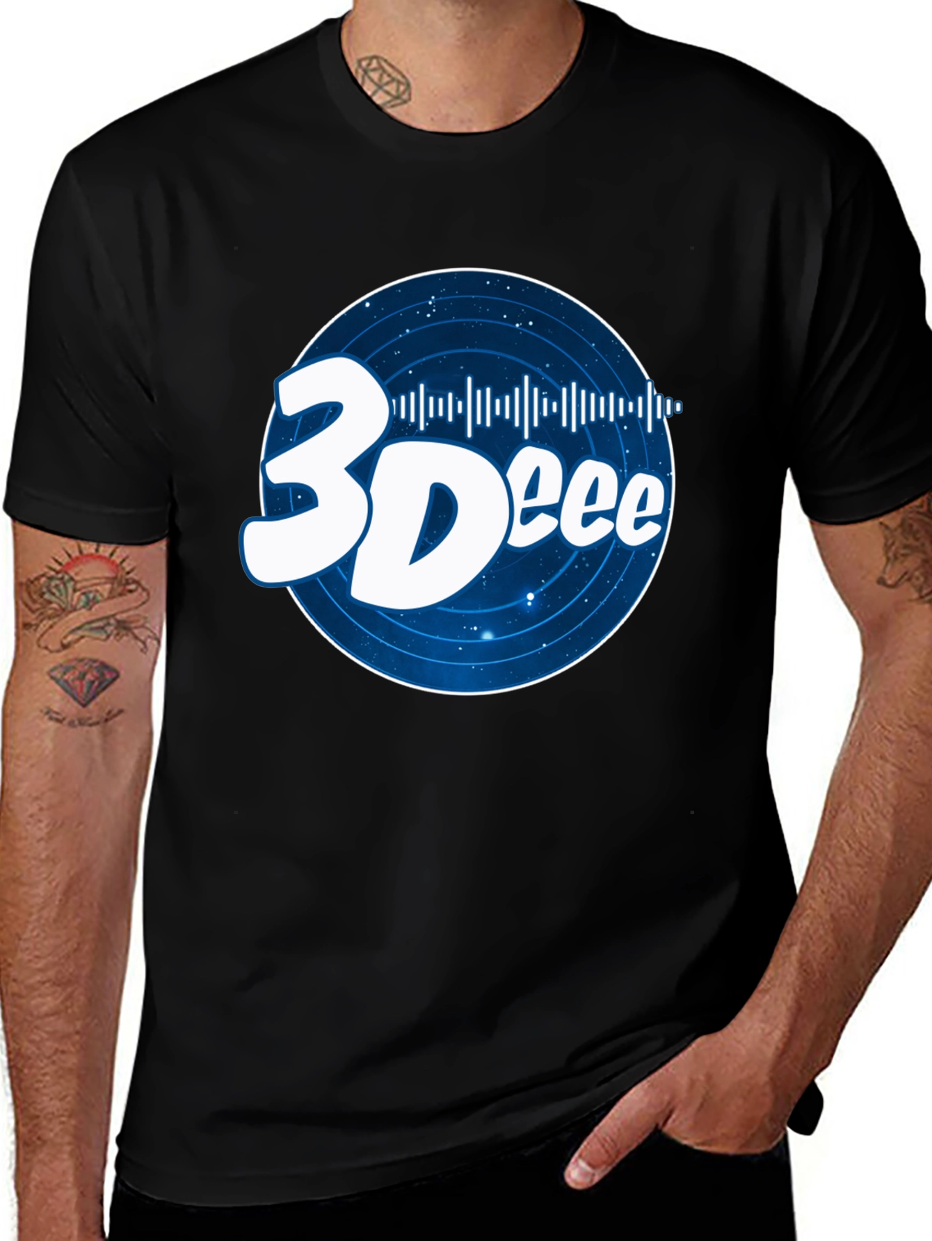 Variant 2 of 3Dee T-Shirt - Music Lover's Style