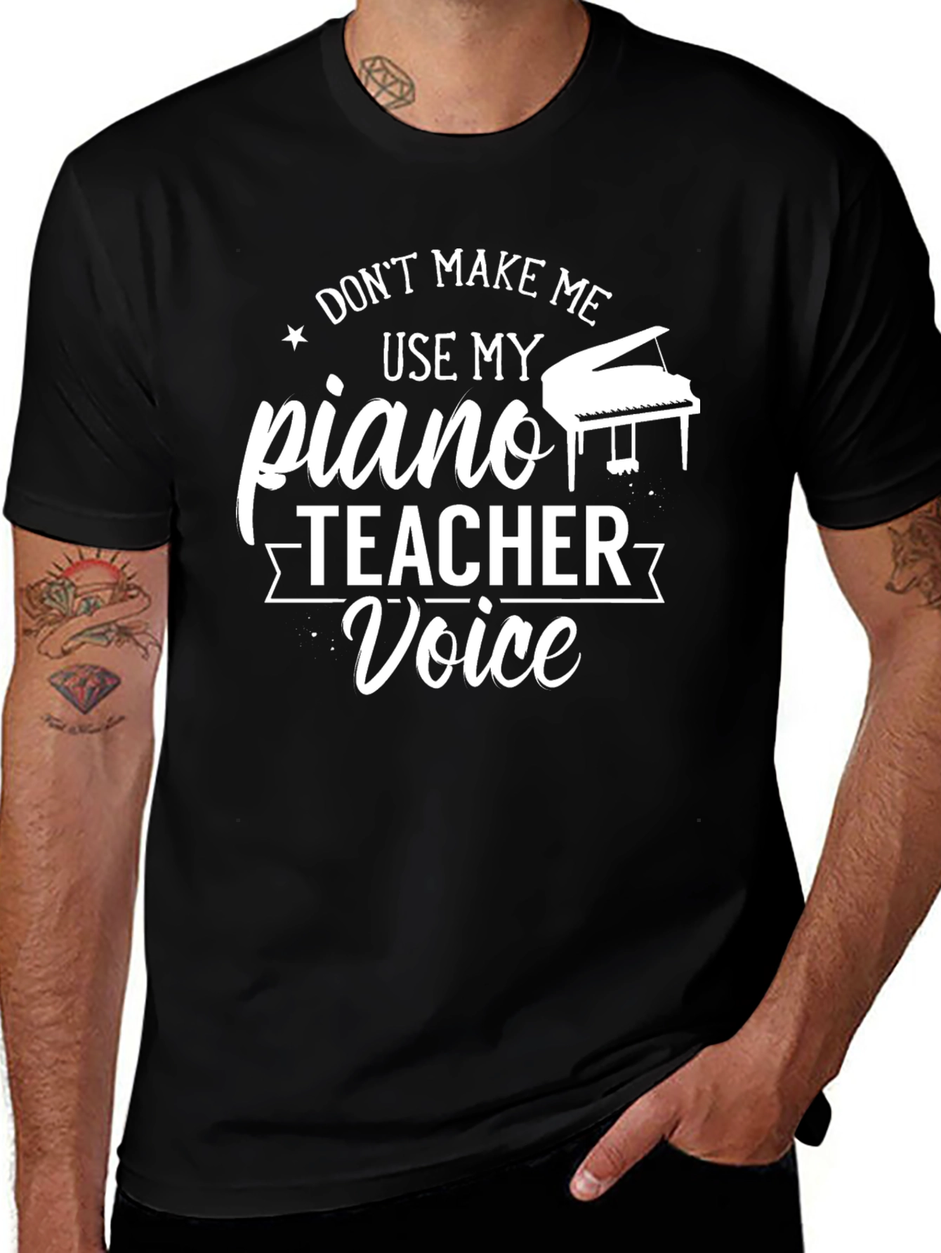 Variant 25 of Funny Piano Teacher T-Shirt
