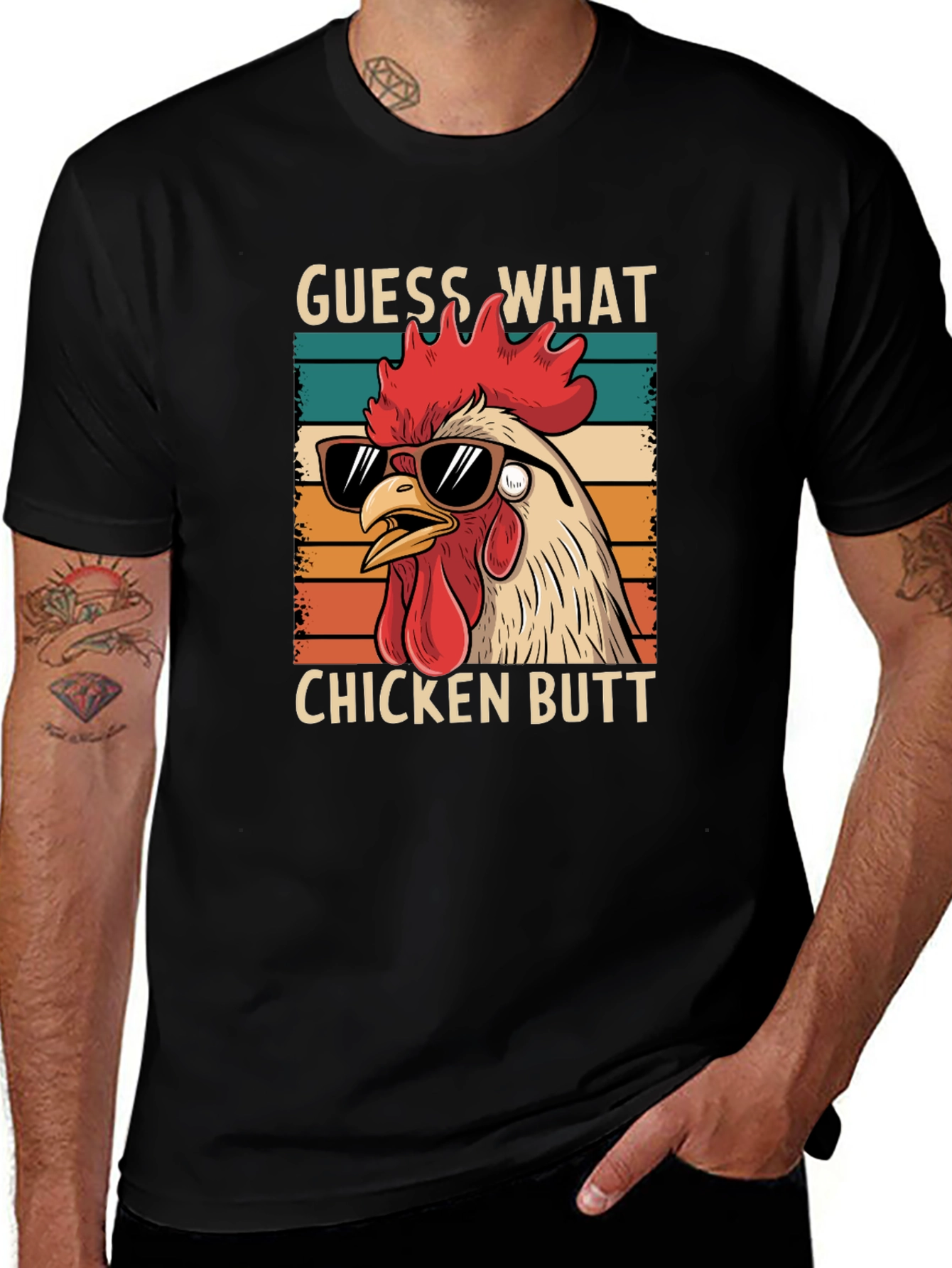 Variant 11 of Guess What? Chicken Butt T-Shirt