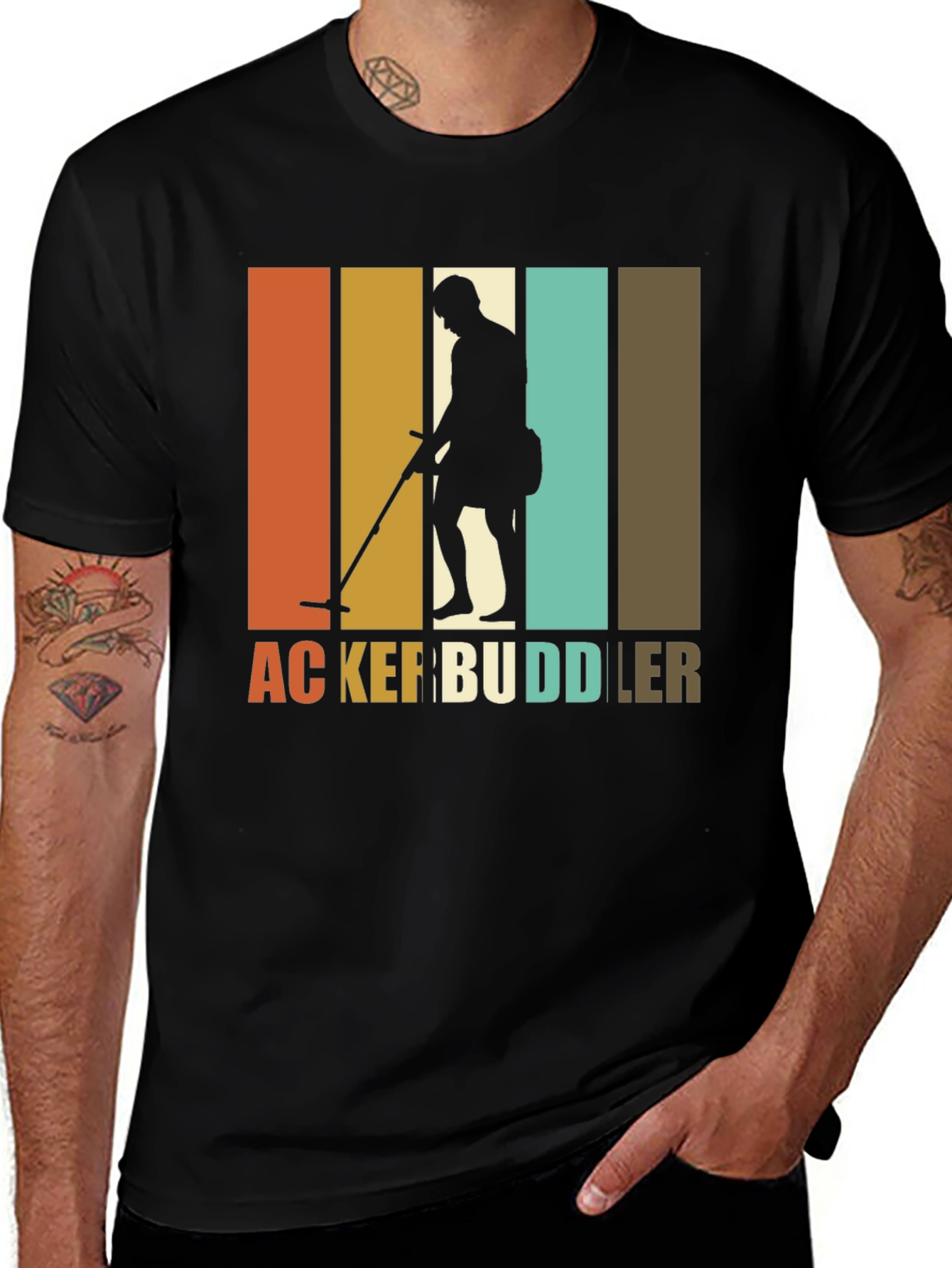 Variant 30 of Vintage Acker Buddler Metal Detecting T-Shirt