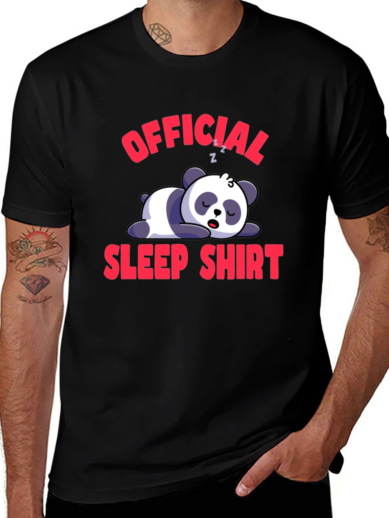 Variant 9 of Official Sleep Shirt Panda T-Shirt