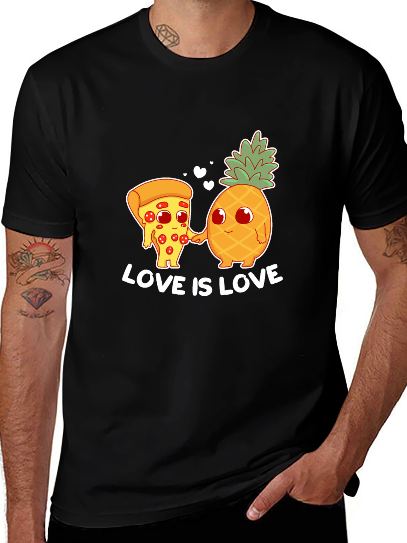 Variant 5 of Pizza Pineapple Love Graphic T-Shirt