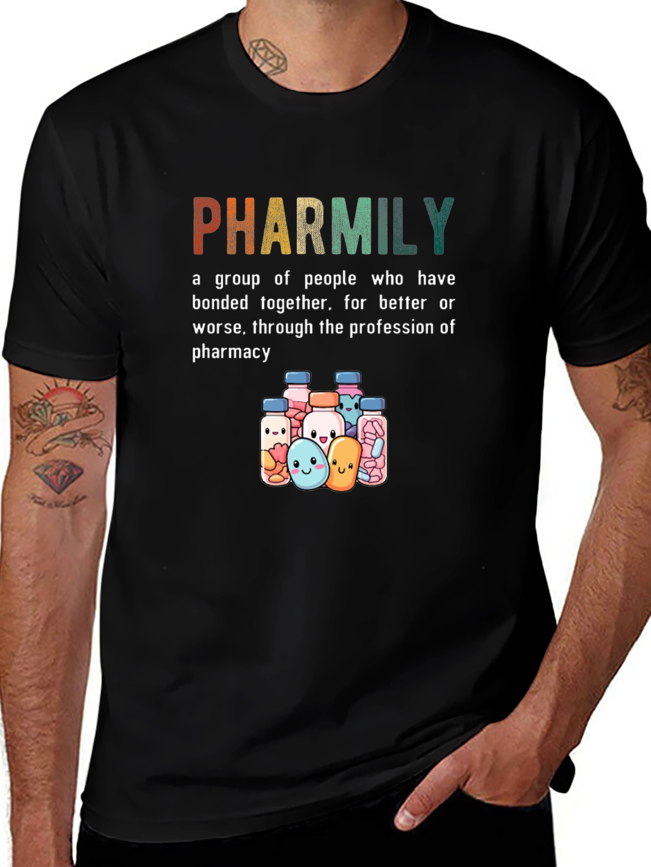 Variant 29 of Pharmily T-Shirt: Pharmacy Family Tee