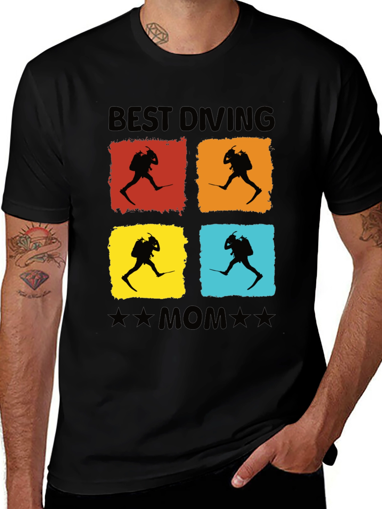 Variant 18 of Best Diving Mom T-Shirt - Scuba Diver Gift